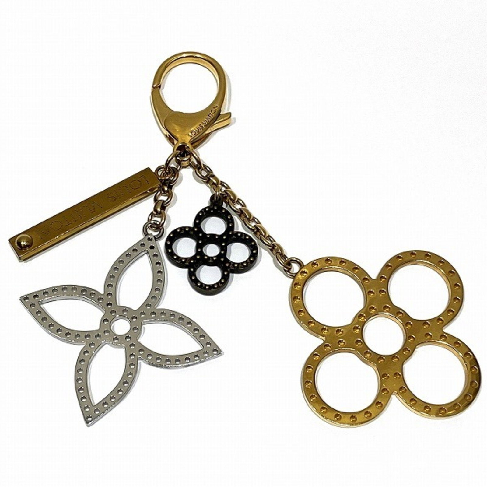 Louis Vuitton Flower Bijoux Sac Tapage M65722 Bag Charm Brand Accessories Key Chain Unisex: Louis Vuitton Flower Bijoux Sac Tapage M65722 Bag Charm Brand Accessories Key Chain Unisex Brand: Louis Vuitton Type: Handbag charm Gender: Women Men Material: Metal Color: Black Gold Silver Size (HxW