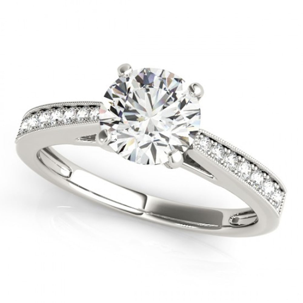 0.92 ctw Certified VS/SI Diamond Solitaire Ring 14k White Gold: 0.92 ctw Certified VS/SI Diamond Solitaire Ring 14k White Gold 0.92 ctw Certified VS/SI Diamond Solitaire Ring 14k White Gold Designer Brand Luxury Jewelrymade in the USA Suggested Retail Price: $8500