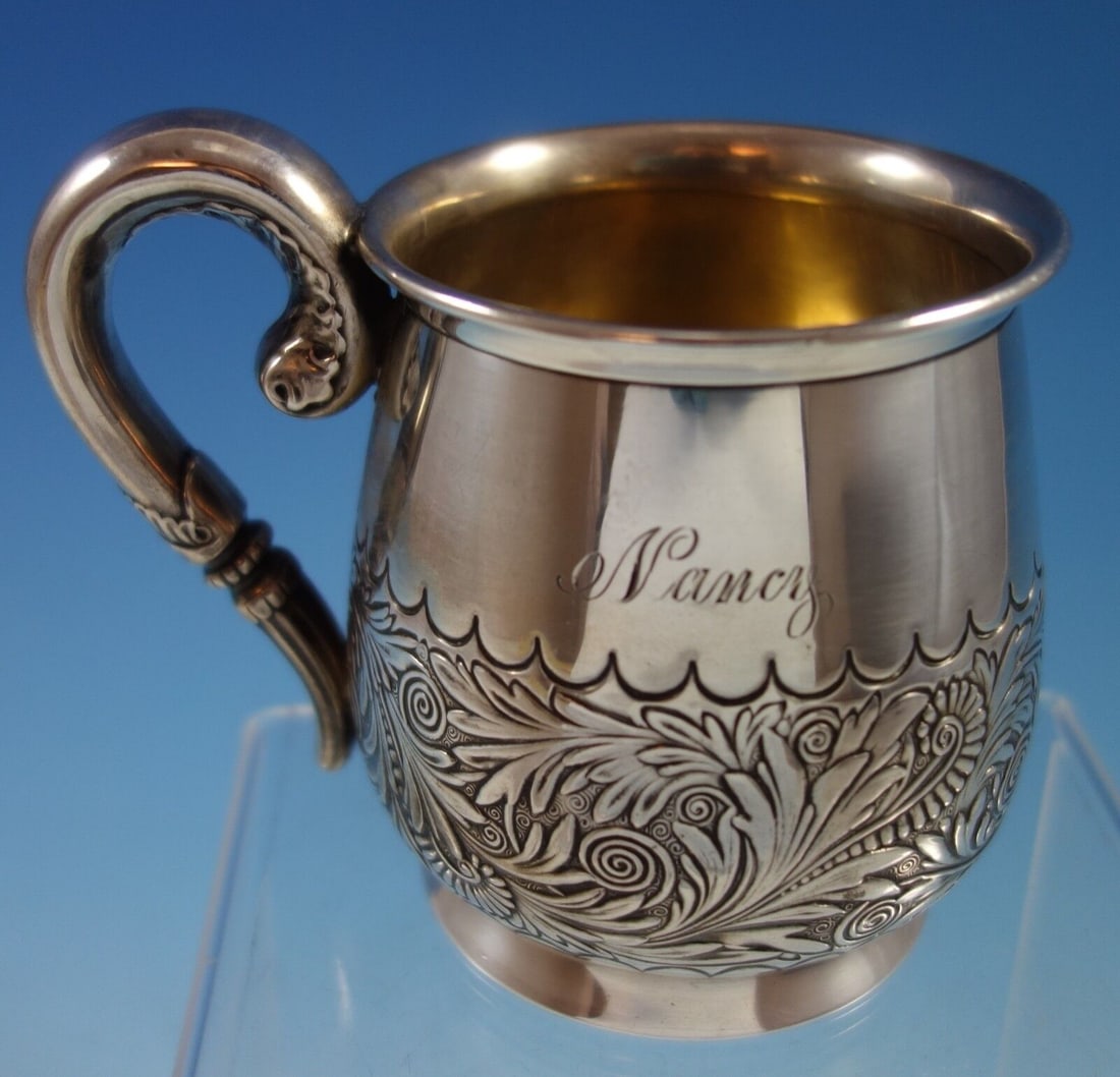 Saint Cloud by Gorham Sterling Silver Baby Child's Cup GW Interior: Saint Cloud by Gorham Sterling Silver Baby Child's Cup GW Interior #3935 Saint cloud by gorhamlovely saint cloud by gorham sterling silver baby cup with gold washed interior. The piece is marked with.