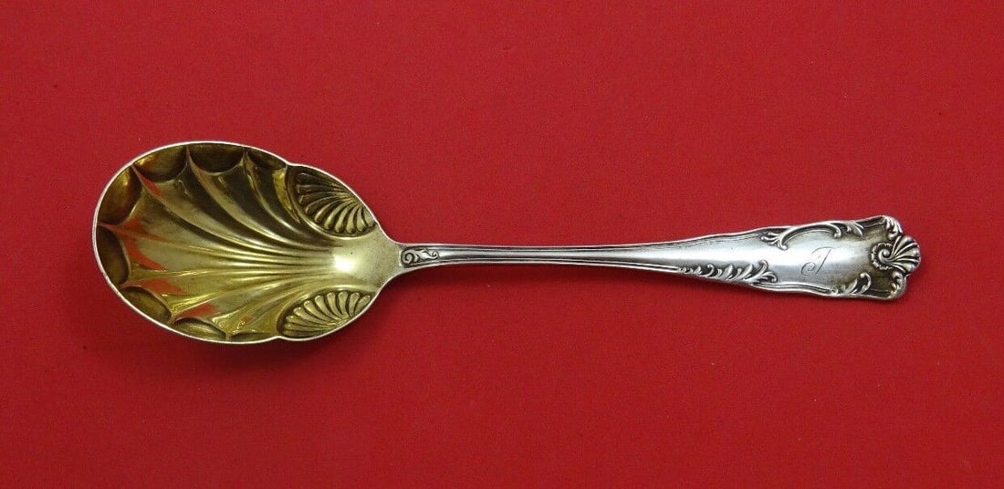 Cellini by Frank Smith Sterling Silver Preserve Spoon Gold Washed 7 1/8": Cellini by Frank Smith Sterling Silver Preserve Spoon Gold Washed 7 1/8" Cellini by frank smith sterling silver preserve spoon gold washed 7 1/8" in the pattern cellini by frank smith. It is not monog