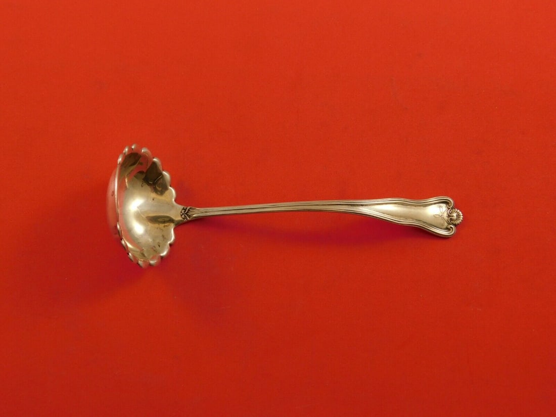 Priscilla by Frank Smith Sterling Silver Sauce Ladle Fluted Edge 5 1/2" Serving: Priscilla by Frank Smith Sterling Silver Sauce Ladle Fluted Edge 5 1/2" Serving Priscilla by frank smith sterling silver sauce ladle fluted edge 5 1/2" in the pattern priscilla by frank smith. It is n