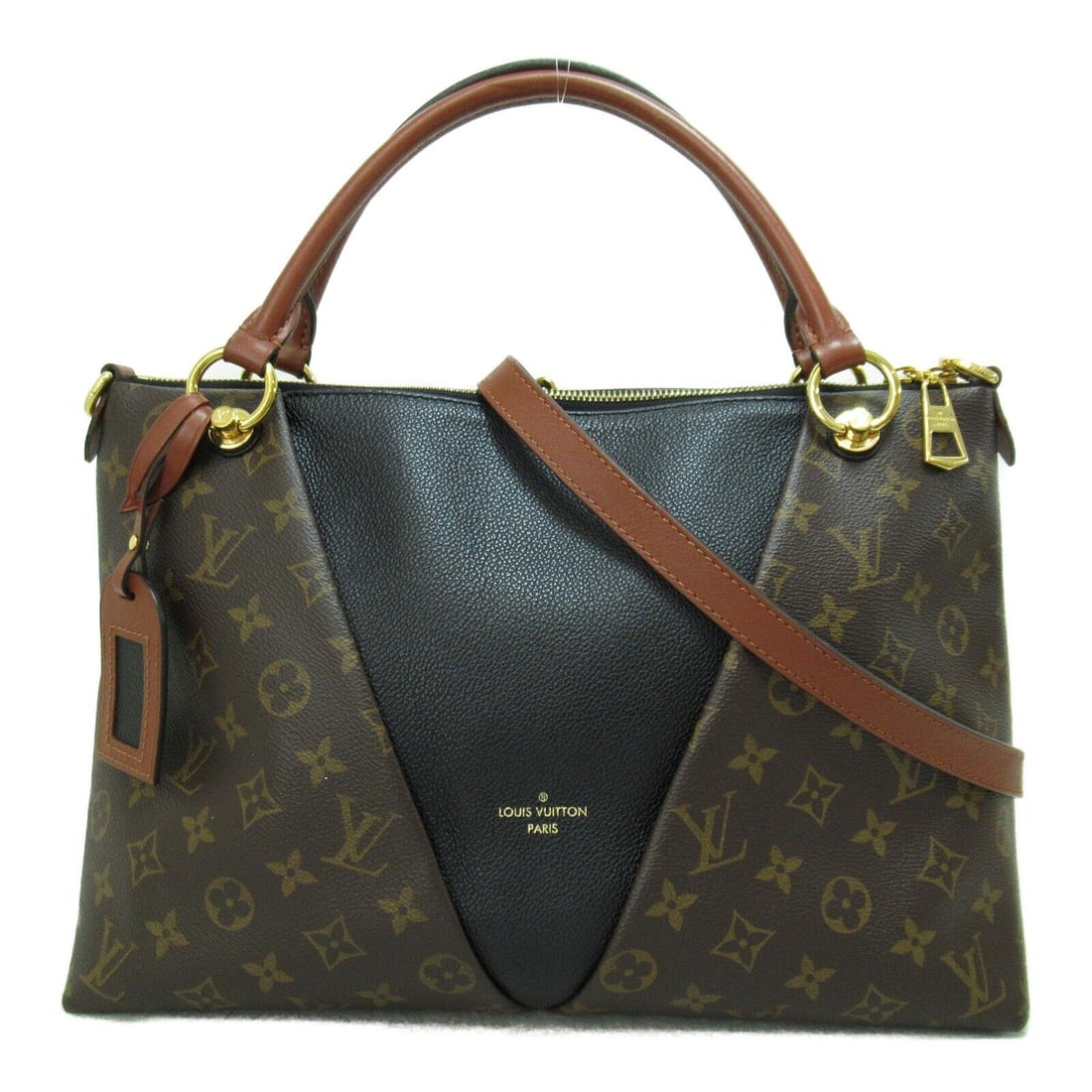 LOUIS VUITTON LV GHW V tote MM 2 Way Shoulder Handbag M43948 Monogram: LOUIS VUITTON LV GHW V tote MM 2 Way Shoulder Handbag M43948 Monogram Style: 2wayShoulder Bag Exterior Material: PVC coated canvas Exterior Color: Brown Bag Height: 9.8 Bag Depth: 5.1 Bag Length: 13.8