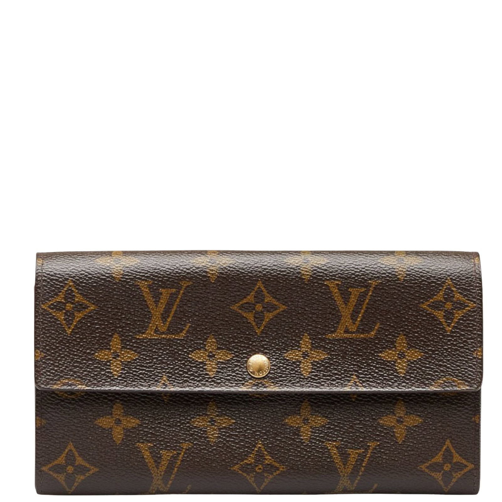Louis Vuitton Portefeuille Sarah: Louis Vuitton Portefeuille Sarah Brand: Louis Vuitton Model: Portefeuille Sarah Color: Brown Material: Canvas Dimensions: 10cm x 18.5cm x 2.5cm Comments: Introducing the Louis Vuitton Portefeuille Sar