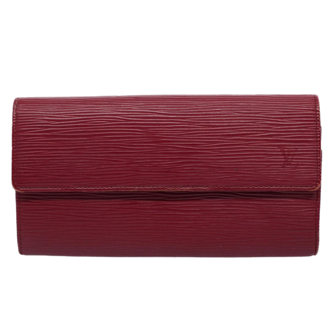 Louis Vuitton Portefeuille: Louis Vuitton Portefeuille Brand: Louis Vuitton Model: Portefeuille Color: Burgundy Material: Leather Dimensions: W19cm x H10.5cm x D2.5cm Comments: The Louis Vuitton Continental long wallet features 