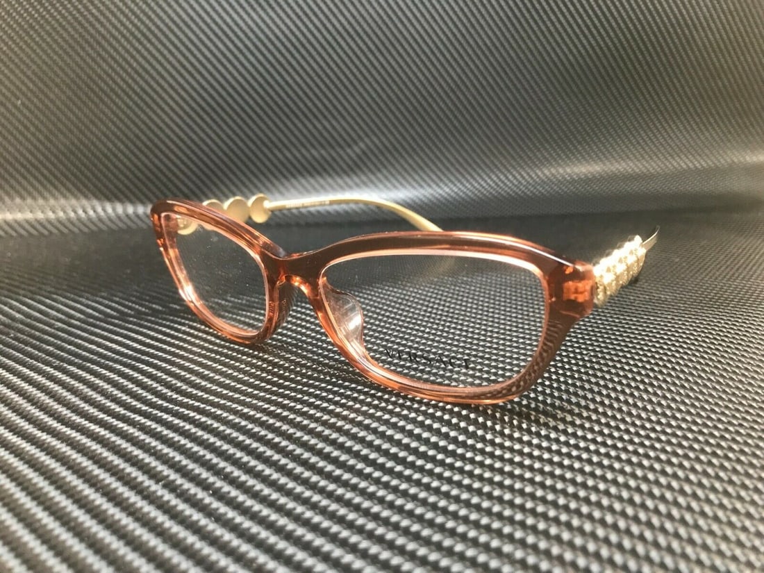 VERSACE VE3279A 5325 Brown Square Rectangle Womens 54 mm Eyeglasses: VERSACE VE3279A 5325 Brown Square Rectangle Womens 54 mm Eyeglasses Style: Rectangle Temple Length: 135 mm Lens Socket Width: 54 mm Type: Eyeglasses Features: Full Rim Year Manufactured: 2020-2029 Bri
