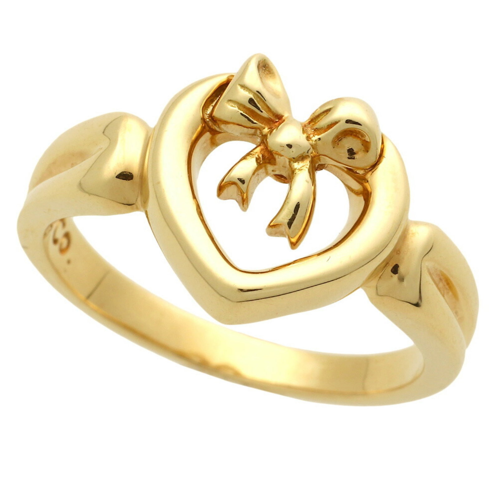 Tiffany TIFFANY & Co. Heart Ribbon Ring K18YG No. 9.5 Yellow Gold: Tiffany TIFFANY & Co. Heart Ribbon Ring K18YG No. 9.5 Yellow Gold Brand: Tiffany Line: Heart Type: Band ring Gender: Women Color: Yellow Material: Yellow gold (18K) Stone: No Stone US Size: 5.5 Other 