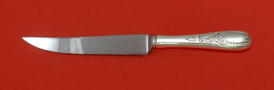 Windsor Castle by Tuttle Sterling Silver Steak Knife Serrated HHWS Custom 8 1/2": Windsor Castle by Tuttle Sterling Silver Steak Knife Serrated HHWS Custom 8 1/2" Windsor castle by tuttlewindsor castle by tuttle sterling silver hollow handle with stainless serrated blade steak