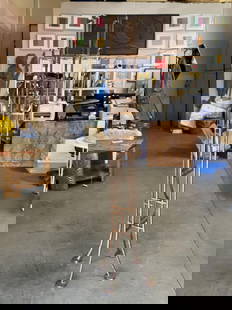 Frank Lloyd Wright Style Copper Colored Coat & Hat Rack: Frank Lloyd Wright Style Copper Colored Coat & Hat Rack Dimensions: Height: 72 in (182.88 cm)Width: 22 in (55.88 cm)Depth: 22 in (55.88 cm) Materials and Techniques: Steel Place of Origin: United