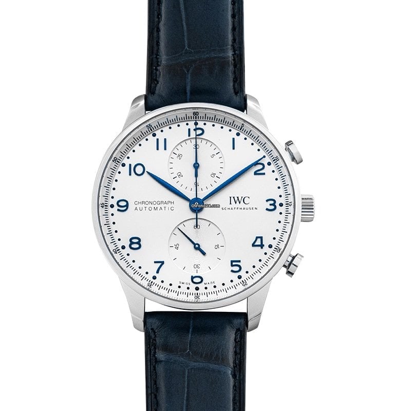 IWC Portuguese Chronograph: IWC Portuguese Chronograph Brand: IWC Model: Portuguese Chronograph Dealer product code: 15320A Movement: Automatic Case material: Steel Bracelet material: Leather Year of production: Unknown Conditio