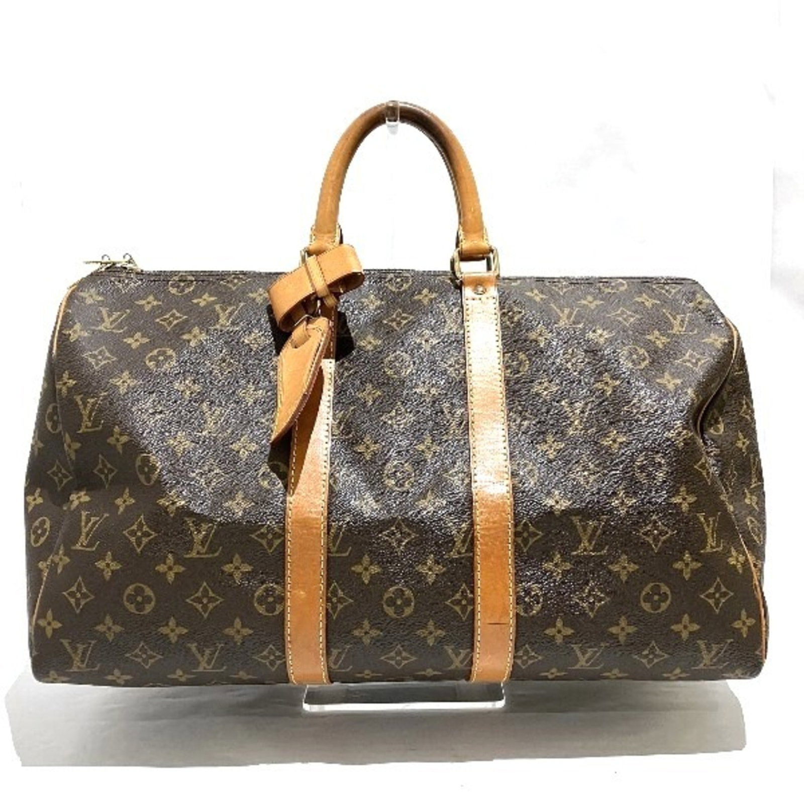 Louis Vuitton Monogram Keepall 45 M41428 Bag Boston Unisex: Louis Vuitton Monogram Keepall 45 M41428 Bag Boston Unisex Brand: Louis Vuitton Model: M41428 Type: Boston bag Material: Monogram Monogram: Color: Brown Monogram Gender: Unisex Size (HxWxD): 26cm x 45