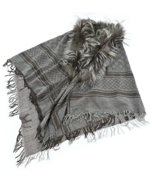 GUCCI Stole GrayxBrown(Total pattern): GUCCI Stole GrayxBrown(Total pattern) Color: GrayxBrown(Total pattern) Type: Stall None The BIDHAUS Guarantee: All items in this auction are guaranteed to be 100% authentic. At Your Service: At BIDHAU