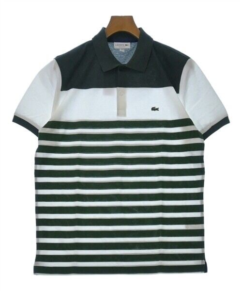 LACOSTE Polo Shirt GreenxWhite(Border) 4(Approx. L): LACOSTE Polo Shirt GreenxWhite(Border) 4(Approx. L) Color: GreenxWhite(Border) "Size (Men's): 4 (L rank)" Size Type: Regular Type: Polo shirt None The BIDHAUS Guarantee: All items in this auction are
