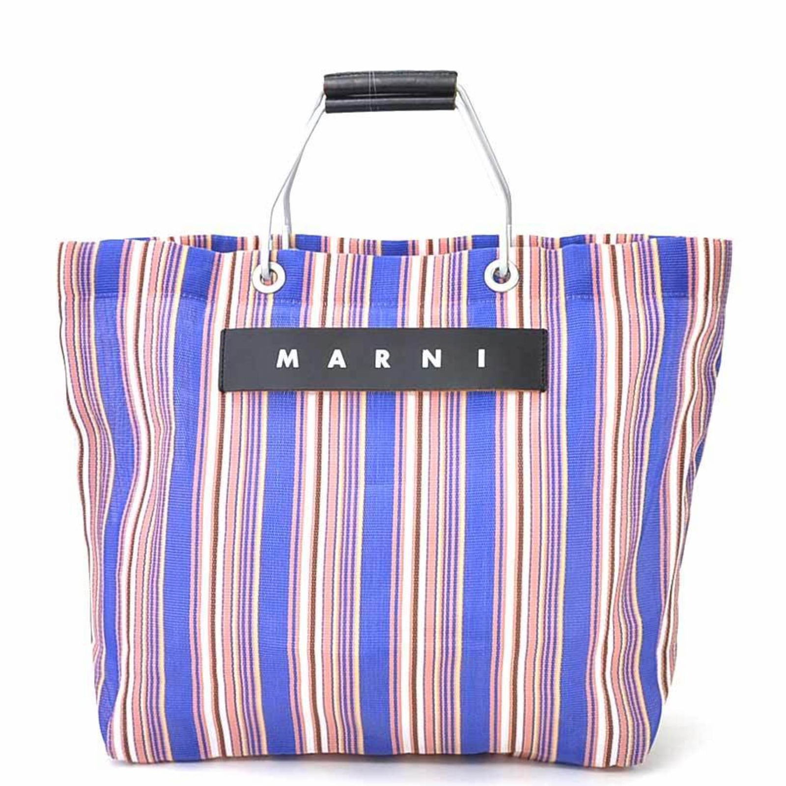 Marni MARNI Handbag FLOWER CAFE Nylon/Leather/Aluminum Blue x Multicolor Ladies: Marni MARNI Handbag FLOWER CAFE Nylon/Leather/Aluminum Blue x Multicolor Ladies Brand: Marni Country of Origin: China Type: Handbag Material: Nylon Leather Aluminum Nylon: Leather: Aluminum: Color: Bl