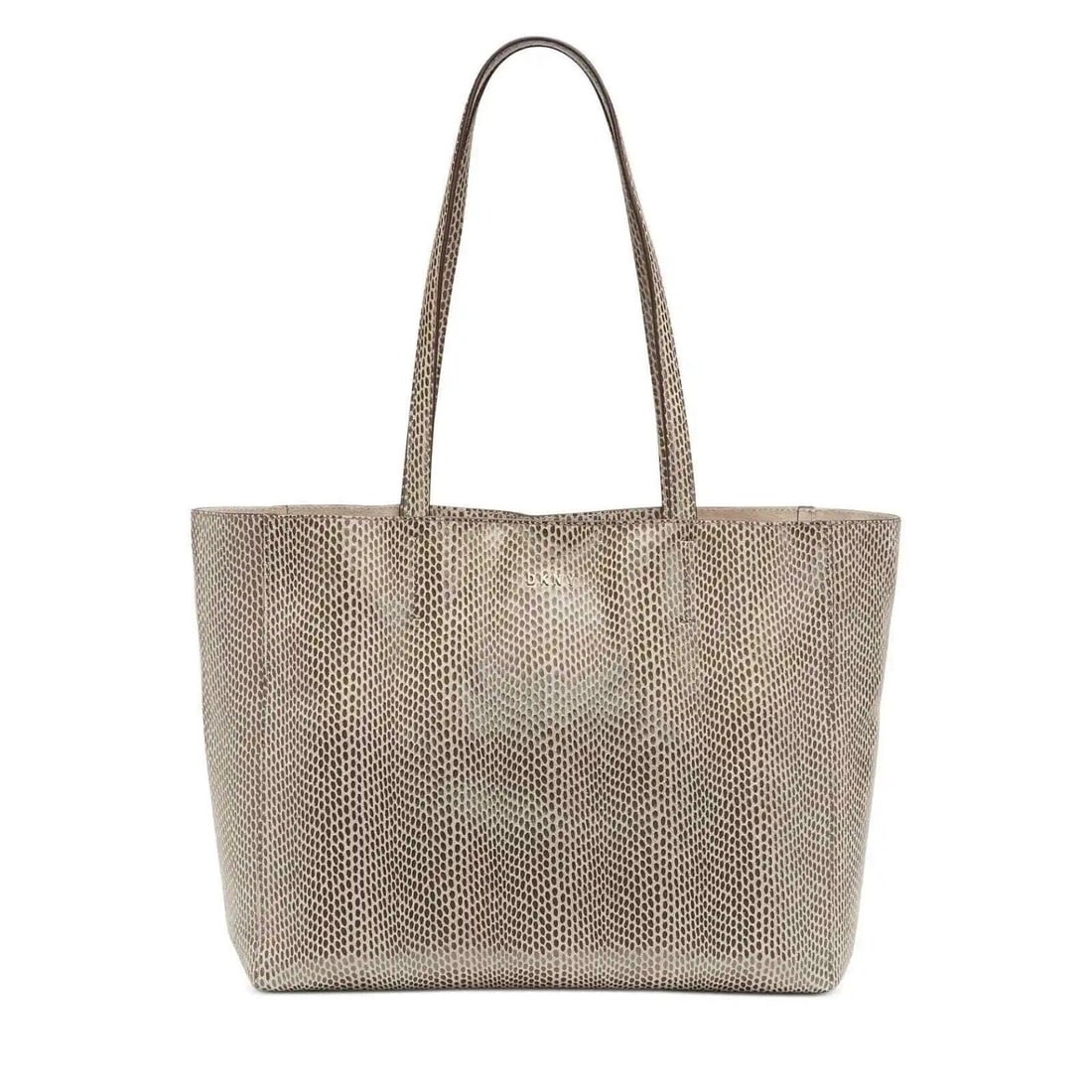 DKNY Sally Leather East-West: DKNY Sally Leather East-West Bag Width: 18 in Pattern: Animal Print Closure: Hook & Loop Bag Height: 11 in Handle/Strap Color: Beige Size: Large Lining Material: Leather Hardware Color: Gold Bag Depth