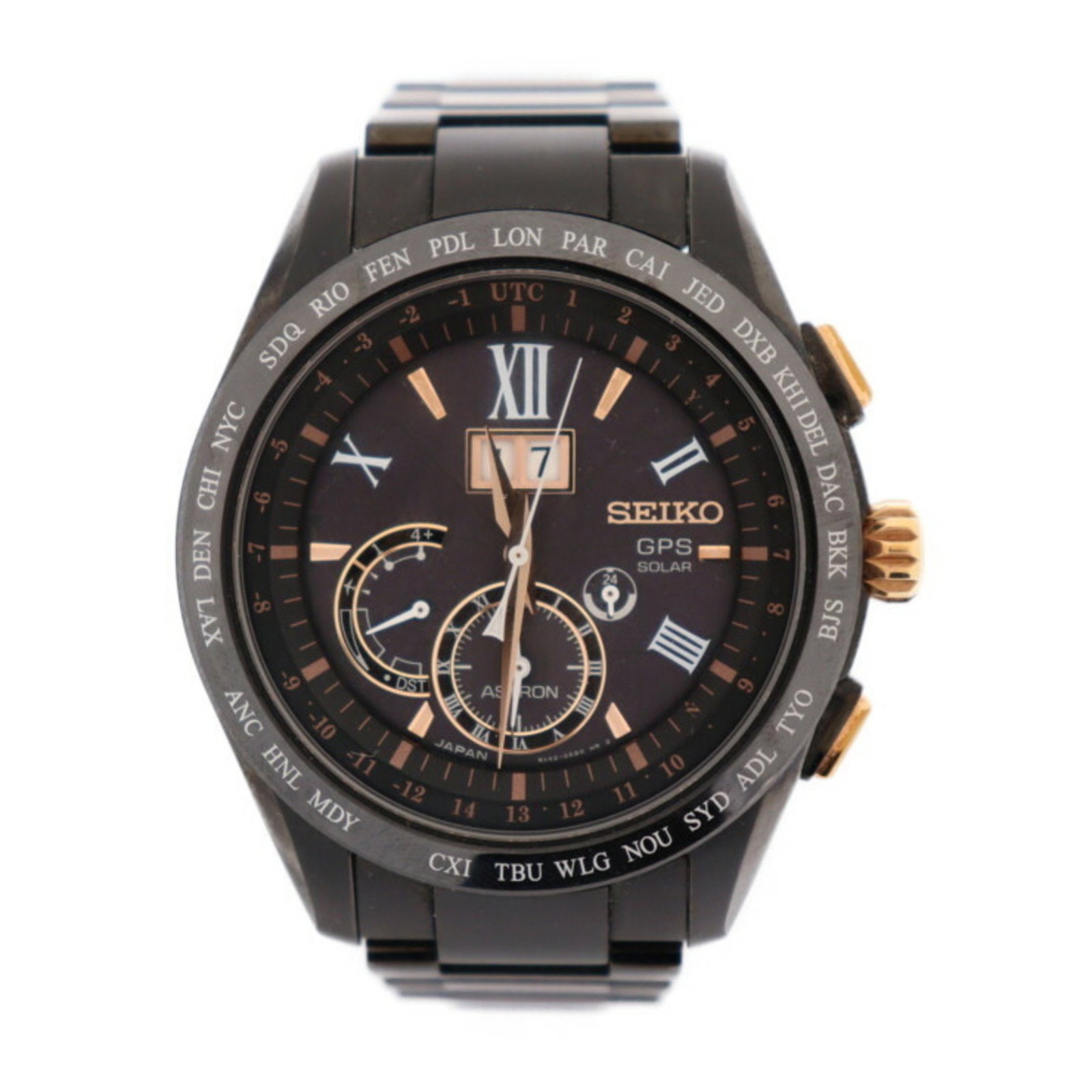 SEIKO ASTRON 8X Series Watch SBXB141/8X42-0AB0 Titanium Ceramic Black Gold Big Date GPS Solar Radio: SEIKO ASTRON 8X Series Watch SBXB141/8X42-0AB0 Titanium Ceramic Black Gold Big Date GPS Solar Radio Brand: Seiko Line: Astron Model: SBXB141/8X42-0AB0 Type: Wristwatch Gender: Men Unisex Display: Anal