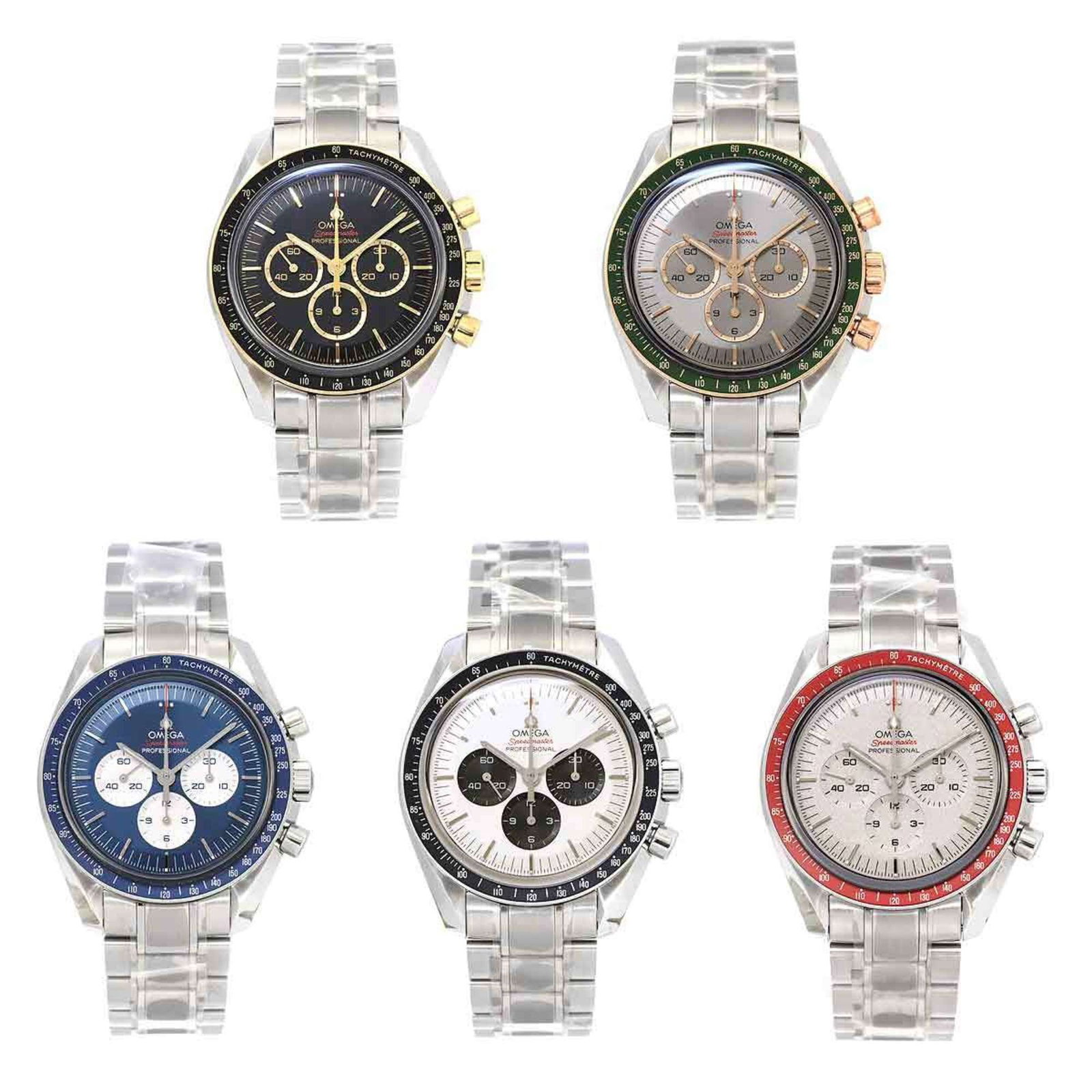 Omega OMEGA Speedmaster Olympic Tokyo 2020 Limited Editions Collection Set 55 Manual Winding: Omega OMEGA Speedmaster Olympic Tokyo 2020 Limited Editions Collection Set 55 Manual Winding Brand: Omega Line: Speedmaster Type: Wristwatch Gender: Men Movement: Manual Winding (Mechanical) Case Diam