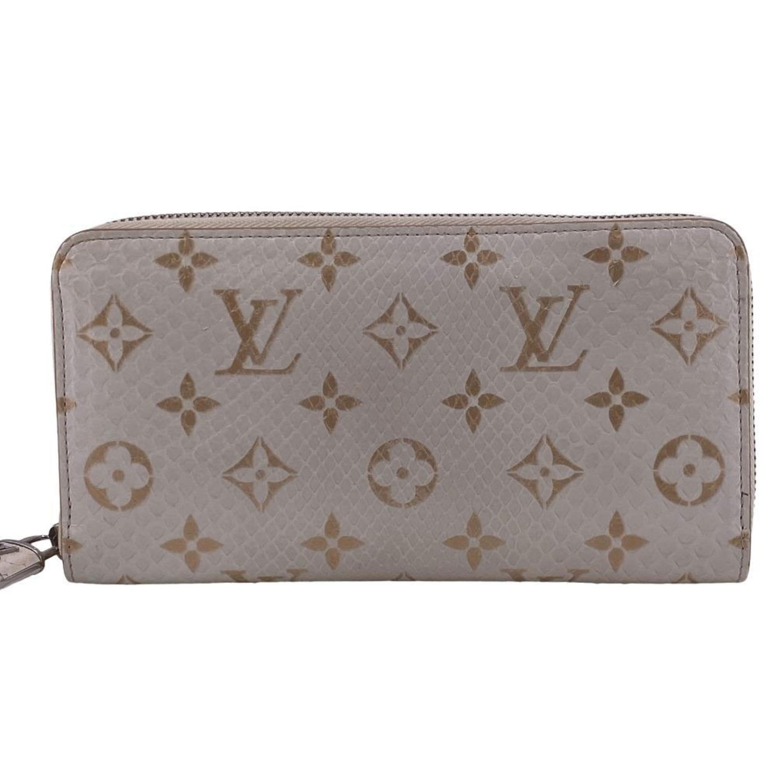 LOUIS VUITTON N97773 Zippy Wallet Round Zipper Monogram Long White Men Women: LOUIS VUITTON N97773 Zippy Wallet Round Zipper Monogram Long White Men Women Brand: Louis Vuitton Type: Long wallet (bi-fold) Gender: Men Women Material: Leather Leather: Leather/Fur Type: Python Colo
