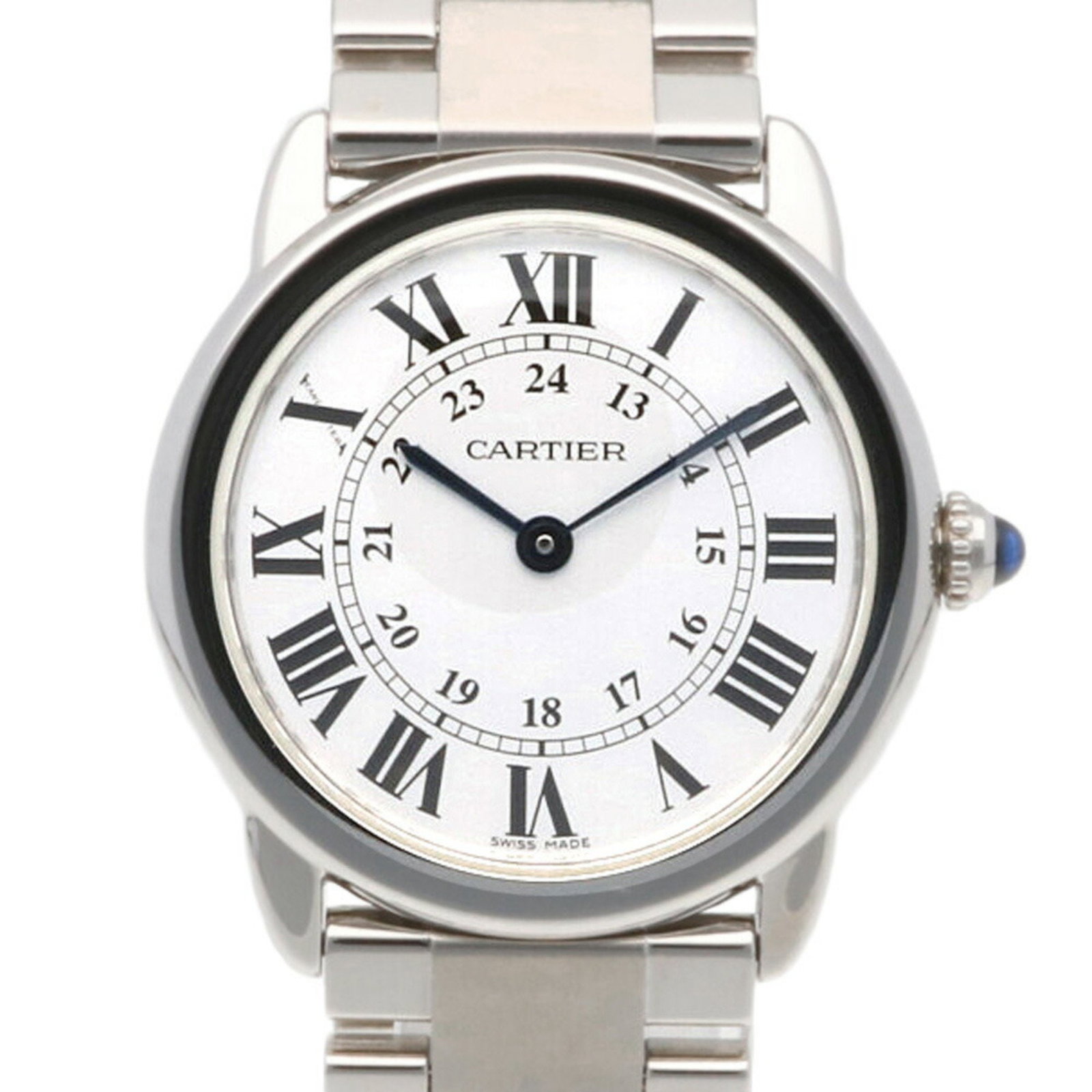 Cartier CARTIER Rondo solo SM watch stainless steel W6701004 (3601) quartz ladies: Cartier CARTIER Rondo solo SM watch stainless steel W6701004 (3601) quartz ladies Brand: Cartier Line: Ronde Solo Type: Wristwatch Gender: Women Material (Case): Stainless steel Material (Band): Stain