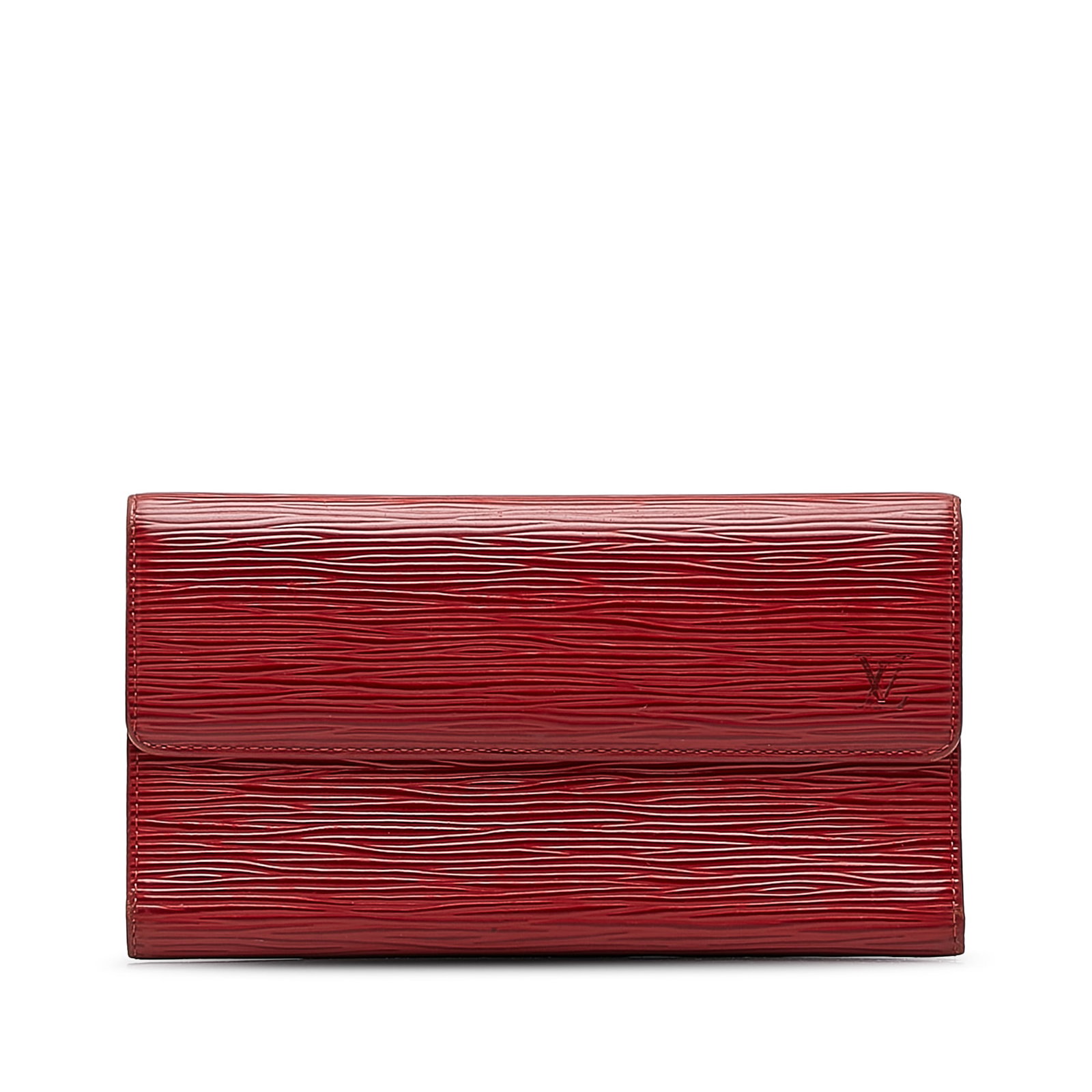 Louis Vuitton Epi Sarah Long Wallet: Louis Vuitton Epi Sarah Long Wallet This wallet features an epi leather body a snap button closure an interior flap pocket and interior slip pockets. Brand: Louis Vuitton Model: Epi Sarah Long Wallet 