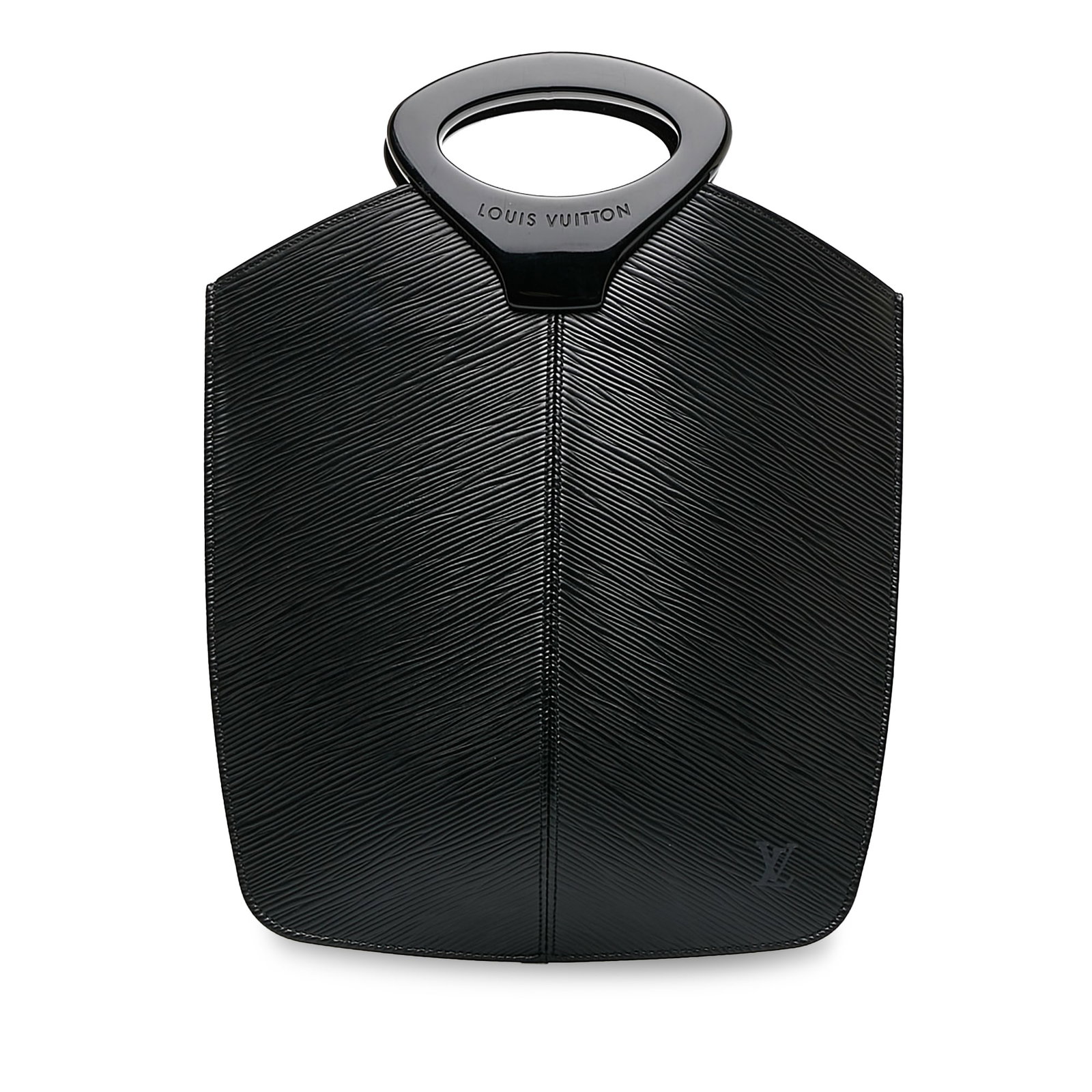 Louis Vuitton Epi Demi-Lune: Louis Vuitton Epi Demi-Lune The Demi Lune features an epi leather body structured plastic handles an open top and an interior slip pocket. Brand: Louis Vuitton Model: Epi Demi-Lune Origin: France Cate