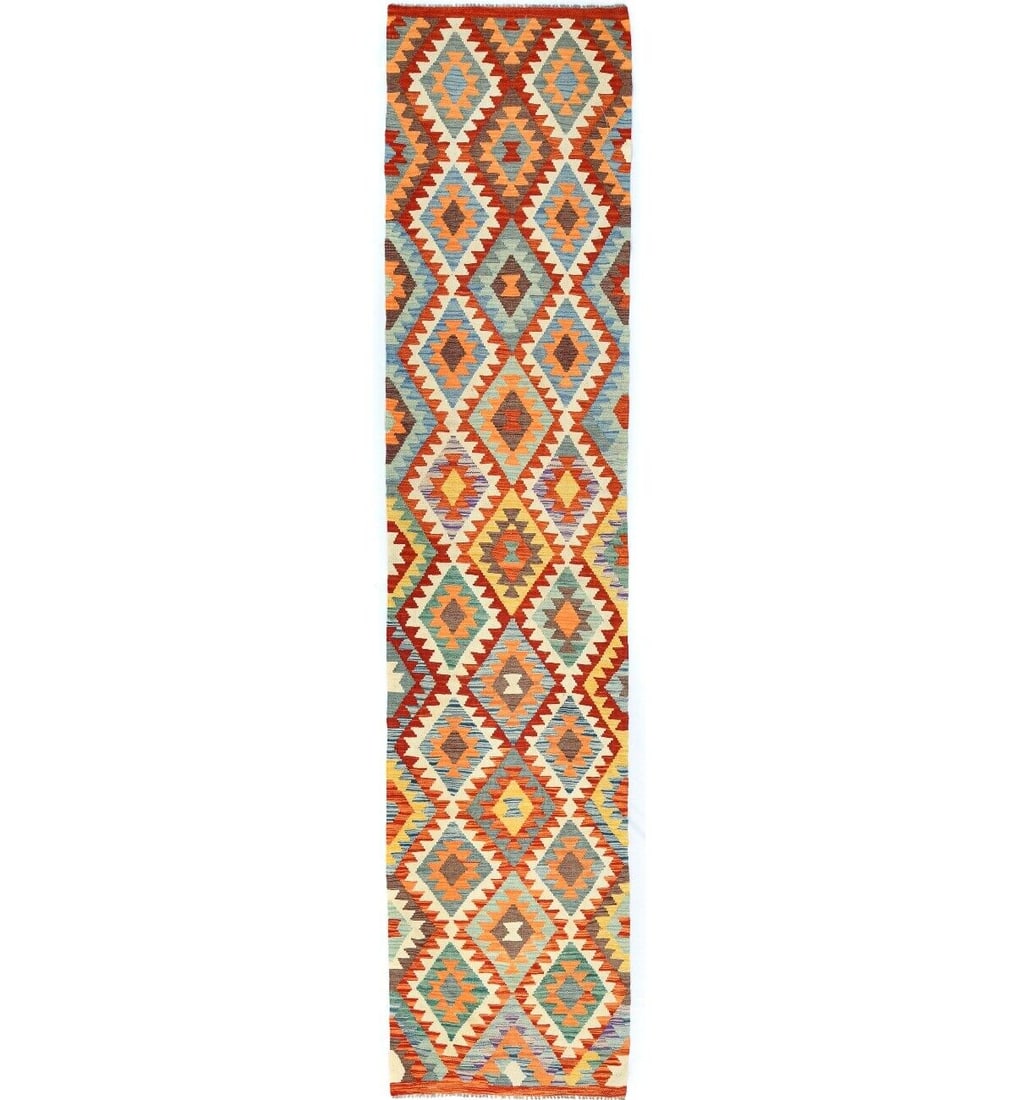Rare Kilim Oriental Runner Rug Geometric Tribal 29X127 Boho Decor Wool Carpet: Rare Kilim Oriental Runner Rug Geometric Tribal 29X127 Boho Decor Wool Carpet Free continental US Shipping Type: Runners Size: 2"9 X 12"7 Color: Multicolored Weave: Hand-Woven Material: Wool Item Leng