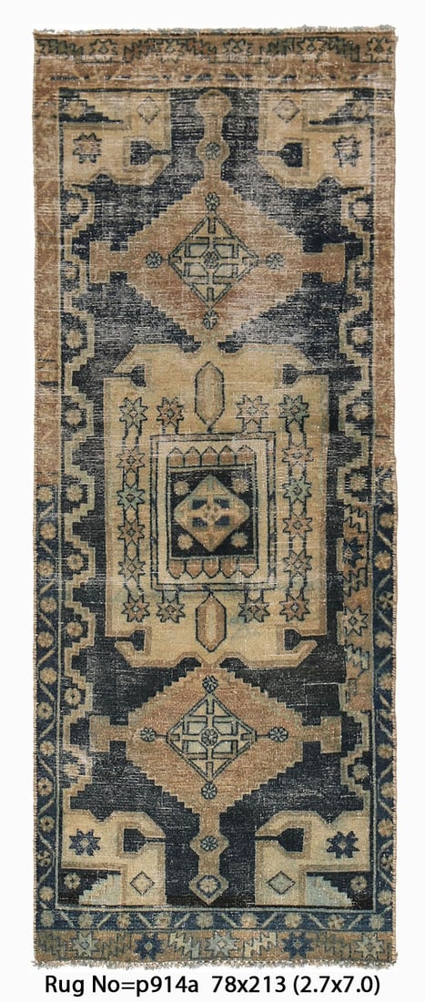 3 x 7 Semi Antique Persian Tribal Azarbayjan Runner Rug: 3 x 7 Semi Antique Persian Tribal Azarbayjan Runner Rug Free continental US Shipping Size in Feet: Width: 2.7 x Length: 7 Size in Inches: Width: 31 in x Length: 84 in Rug Type: Area Rug Colors: Charco