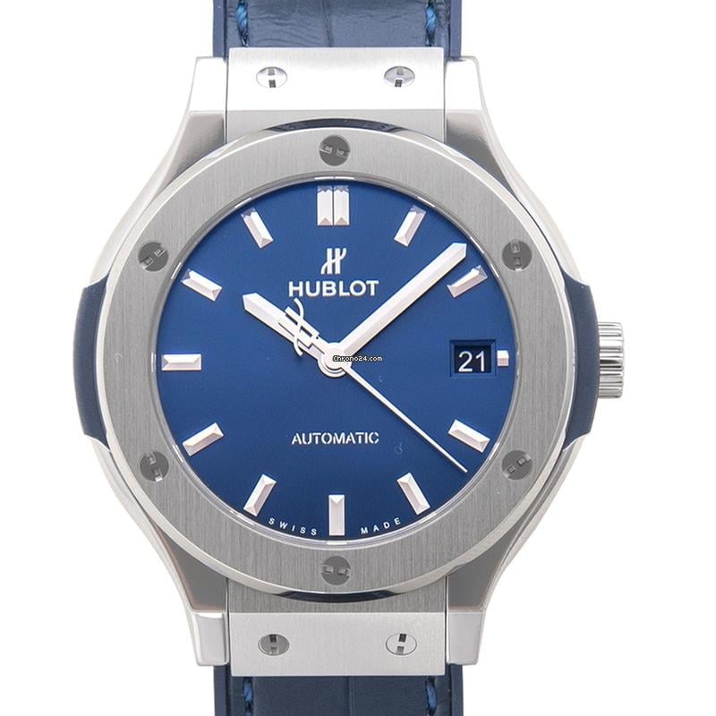 Hublot Classic Fusion Blue 565.NX.7170.LR - Classic Fusion Titanium Blue Automatic Blue Dial Men's: Hublot Classic Fusion Blue 565.NX.7170.LR - Classic Fusion Titanium Blue Automatic Blue Dial Men's Watch Brand: Hublot Model: Classic Fusion Blue Dealer product code: 4794A Movement: Automatic Case ma