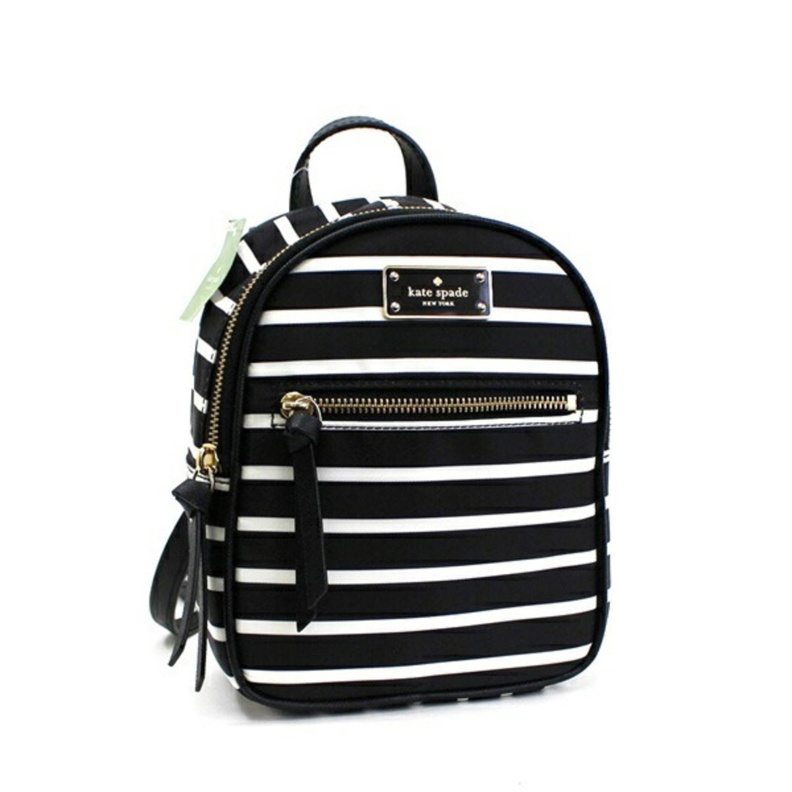 Kate Spade Backpack Nylon Black x White A627 Ladies: Kate Spade Backpack Nylon Black x White A627 Ladies Brand: Kate Spade Type: Backpack Material: Nylon Nylon: Color: Black White Closure: Zipper Gender: Men Women Size (HxWxD): 21cm x 16cm x 8cm / 8.26 
