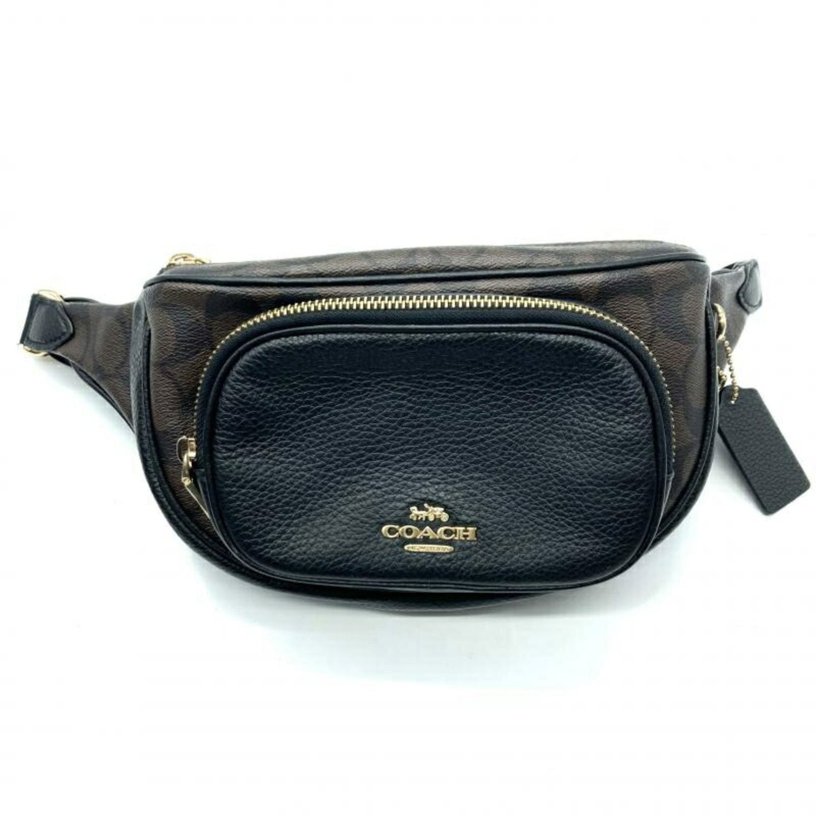 COACH Signature Body Bag G2121-6548 Coach Brown: COACH Signature Body Bag G2121-6548 Coach Brown Brand: Coach Line: Signature Model: G2121-6548 Type: Fanny pack Sling bag Material: Signature line Signature line: Color: Brown Gender: Women Men Size (