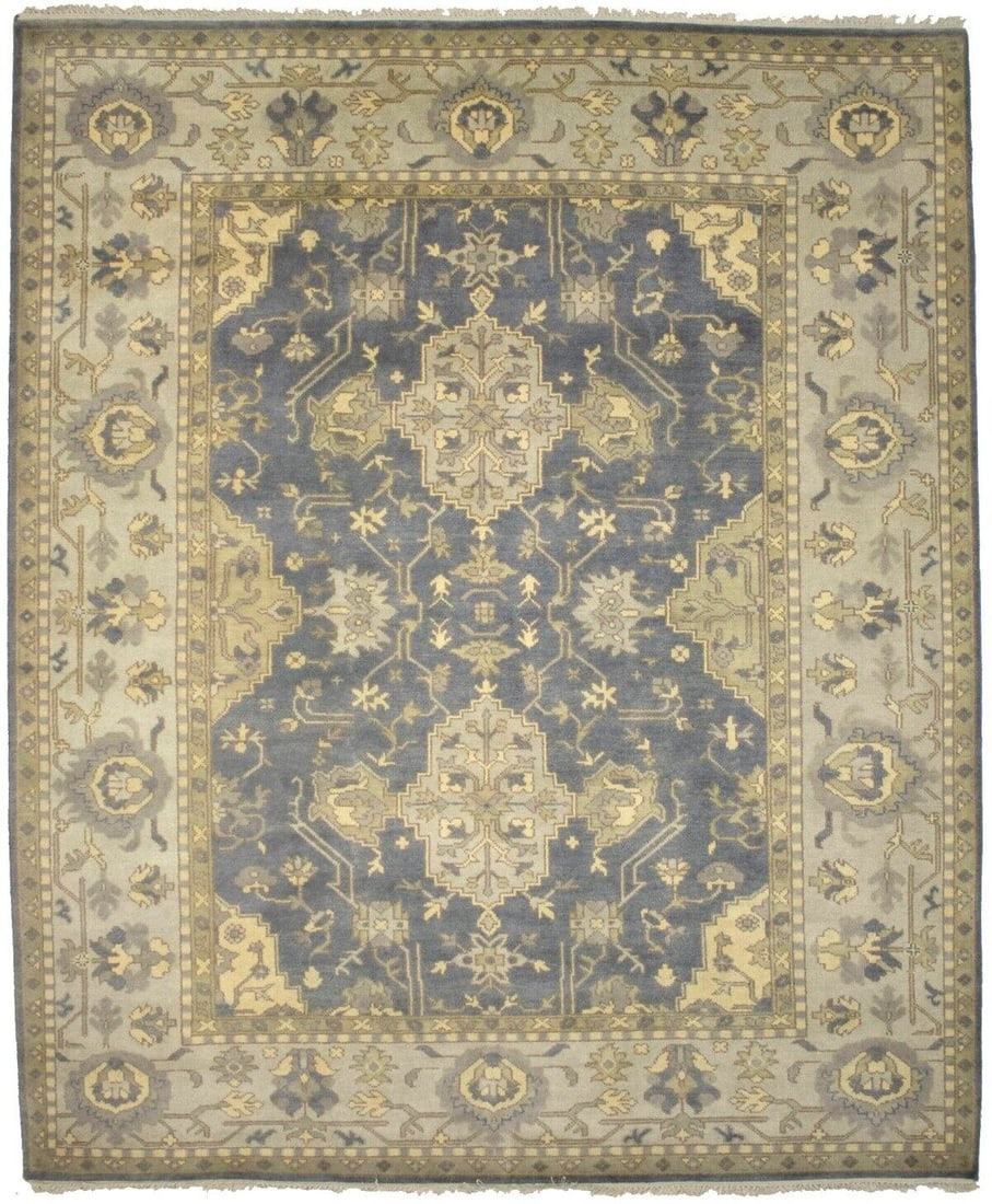 Muted Gray Floral Oushak Chobi 8X10 Hand-Knotted Oriental Rug Home Decor Carpet: Muted Gray Floral Oushak Chobi 8X10 Hand-Knotted Oriental Rug Home Decor Carpet Free continental US Shipping Type: Area Rugs Color: Muted Colors: Gray Beige Cream Brown etc Size: 9"10 X 8"3 Ft Product