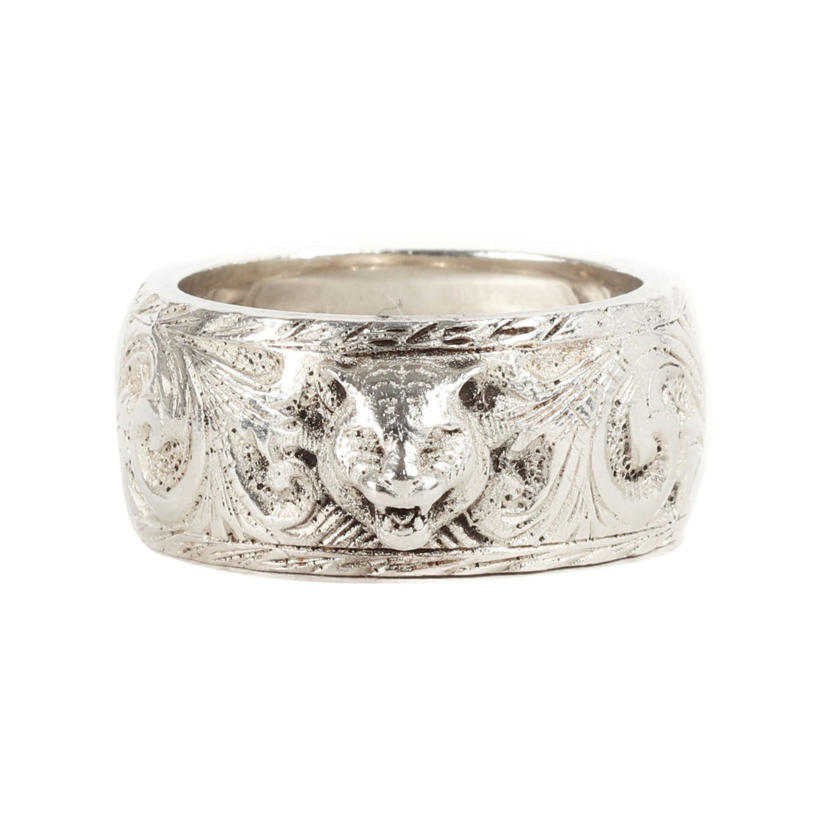 GUCCI Size:15 Cat Head Interlocking G Ag925 Ring / Silver Luxury Men's: GUCCI Size:15 Cat Head Interlocking G Ag925 Ring / Silver Luxury Men's Brand: Gucci Type: Band ring Gender: Men Color: Silver Material: Silver 925 Other Size: 15 Condition: Used (good) Overall Scratch