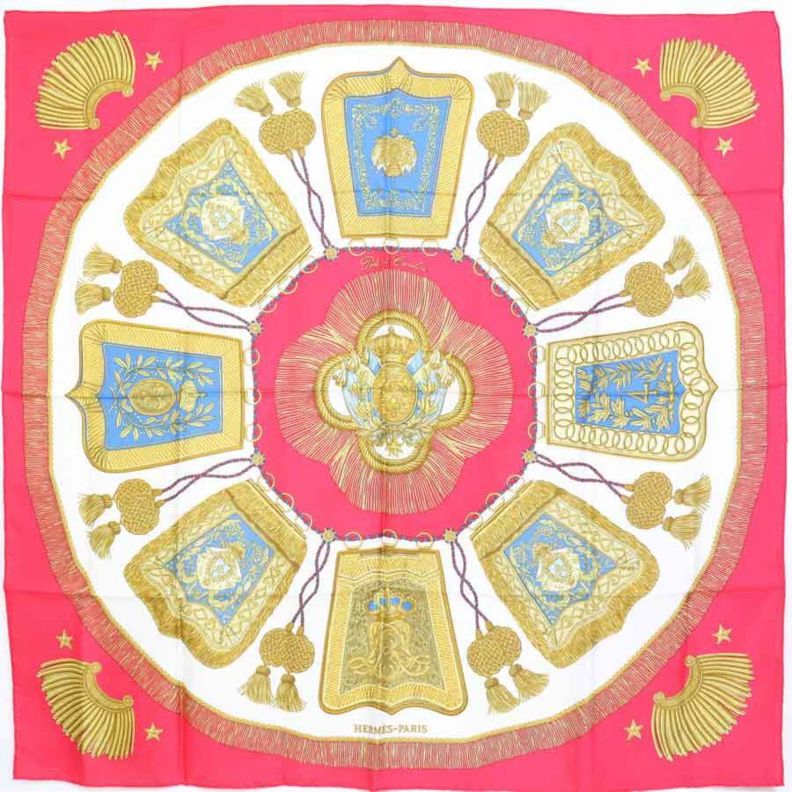 Hermes HERMES Scarf Carre 90 Poste et Cavalerie Silk Red/Multicolor Women's: Hermes HERMES Scarf Carre 90 Poste et Cavalerie Silk Red/Multicolor Women's Brand: Hermes Model: e55578a Country of Origin: France Type: Scarf Gender: Women Color: Multi-color Red color Shape: Square