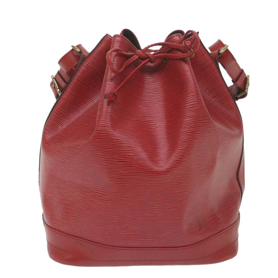 Louis Vuitton Noe: Louis Vuitton Noe Brand: Louis Vuitton Model: Noe Color: Red Material: Leather Dimensions: W27cm x H34cm x D19.5cm Shoulder Drop:27 - 31cm Comments: Louis Vuitton's Noe shoulder bag stands out for its