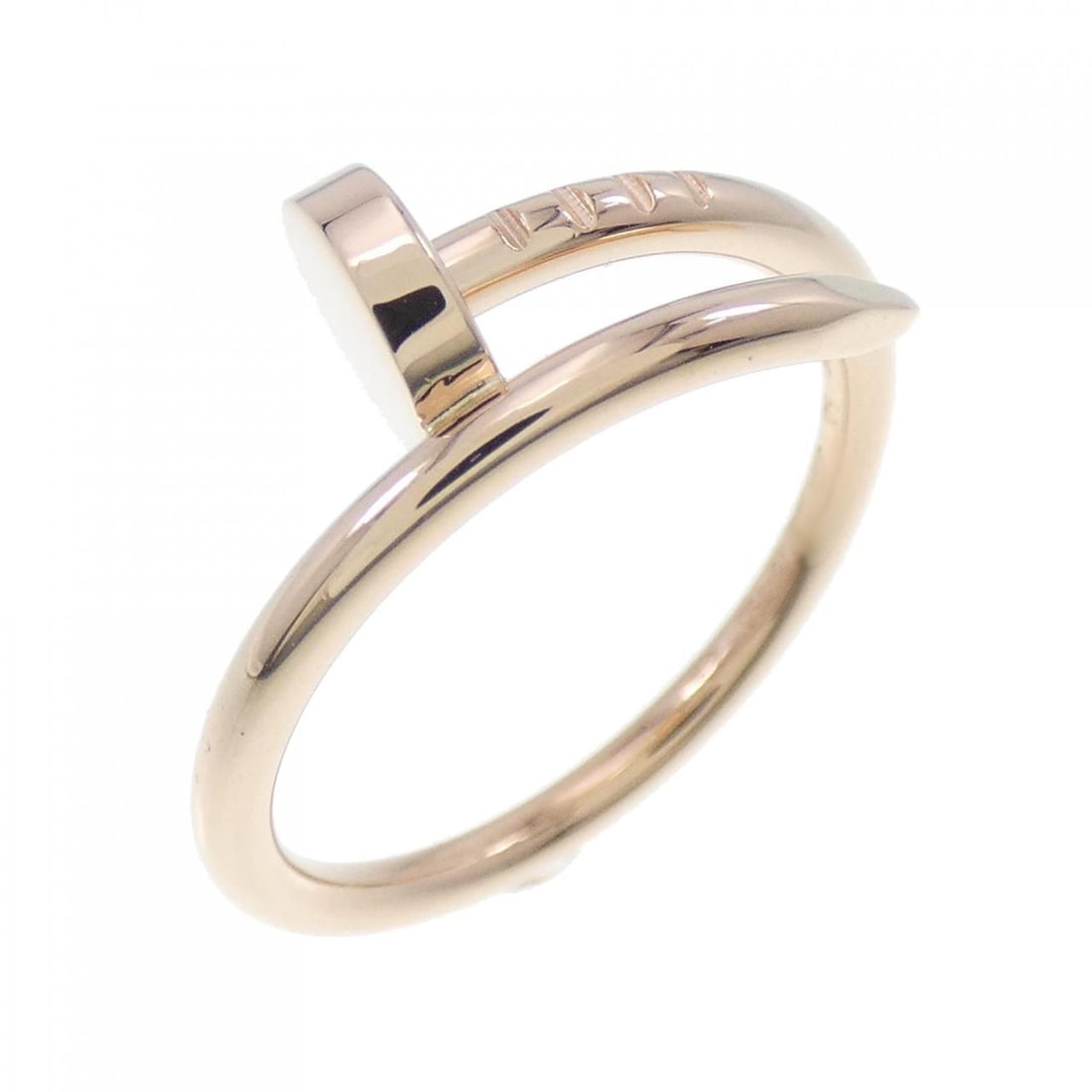 Cartier Juste Un Clou Small Ring: Cartier Juste Un Clou Small Ring Style: Ring Material: 750 Pink Gold Gender: Ladies" Size: 5.5 (US size) (50) Accessories: Comes with repair certificate Main Stone: No stones Weight: approx. 3.3g Actu
