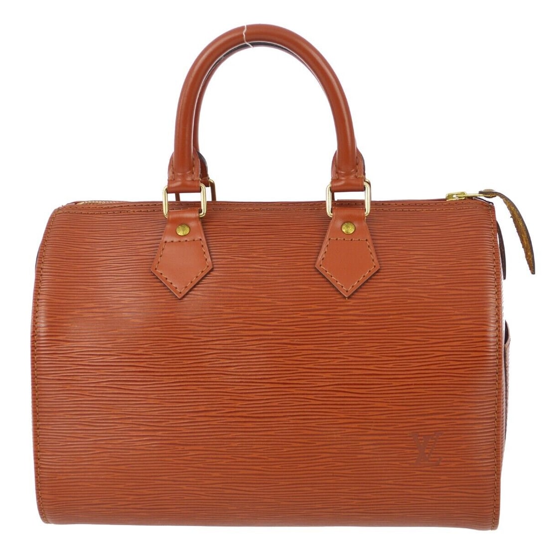 Louis Vuitton Brown Epi Speedy 25 Handbag M43013 VI0993: Louis Vuitton Brown Epi Speedy 25 Handbag M43013 VI0993 Bag Width: 10.8 Closure: Zip Occasion: Casual Size: Medium Hardware Color: Gold Bag Depth: 6.1 Accents: Logo Vintage: Yes Exterior Color: Brown