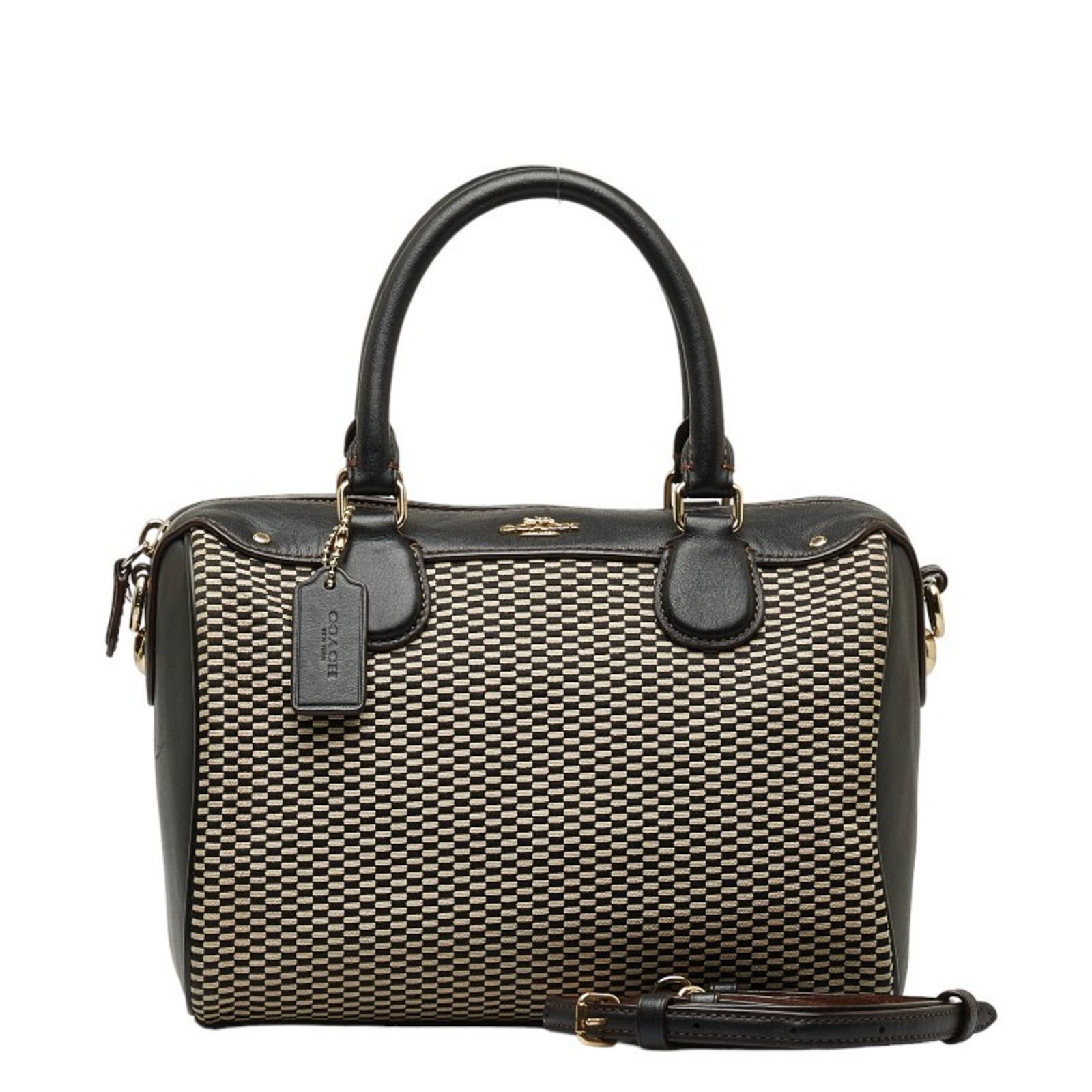 Coach Exploded Reps Bennett Satchel Handbag Shoulder Bag F57242 Black White Canvas Leather Women's: Coach Exploded Reps Bennett Satchel Handbag Shoulder Bag F57242 Black White Canvas Leather Women's COACH Brand: Coach Model: F57242 Type: Handbag Shoulder bag Material: Canvas Canvas: Color: Black Whi