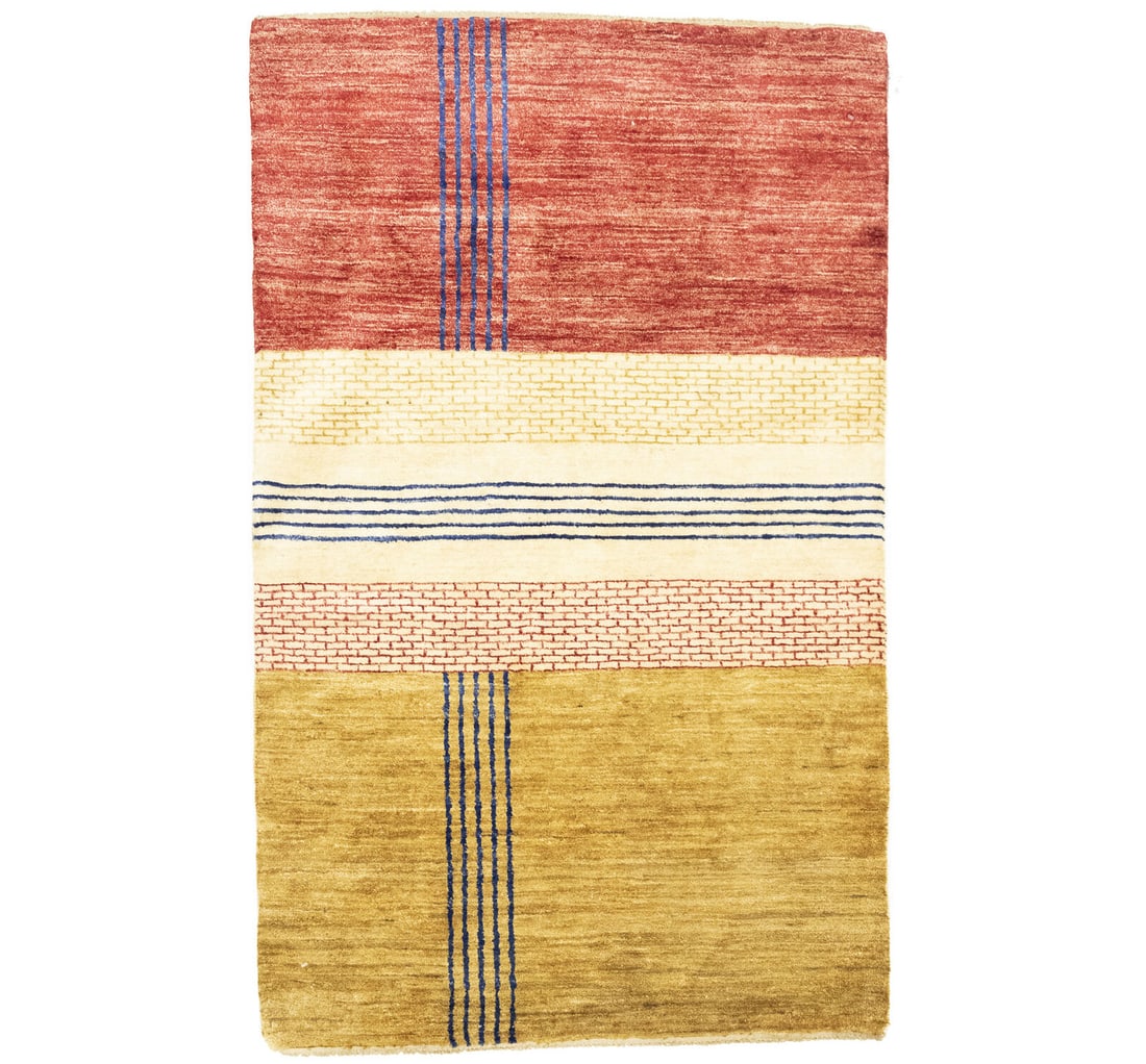 Entryway Classic Modern Chobi Gabbeh 3X5 Hand-Knotted Oriental Rug Wool Carpet: Entryway Classic Modern Chobi Gabbeh 3X5 Hand-Knotted Oriental Rug Wool Carpet Free continental US Shipping Type: Area Rugs Size: 3"2 x 5"2 Color: Multicolored Weave: Hand-Knotted Material: Wool Item 