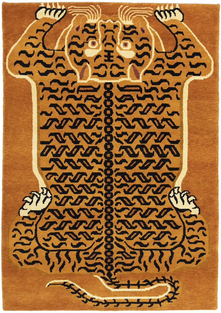 Hand-Knotted Orange Tribal 4X6 Fine Nepali Oriental Rug Foyer Kids Room Carpet: Hand-Knotted Orange Tribal 4X6 Fine Nepali Oriental Rug Foyer Kids Room Carpet Free continental US Shipping Type: Area Rugs Color: Orange Charcoal Cream etc Size: 4"1" X 5"11" Material: Wool Productio
