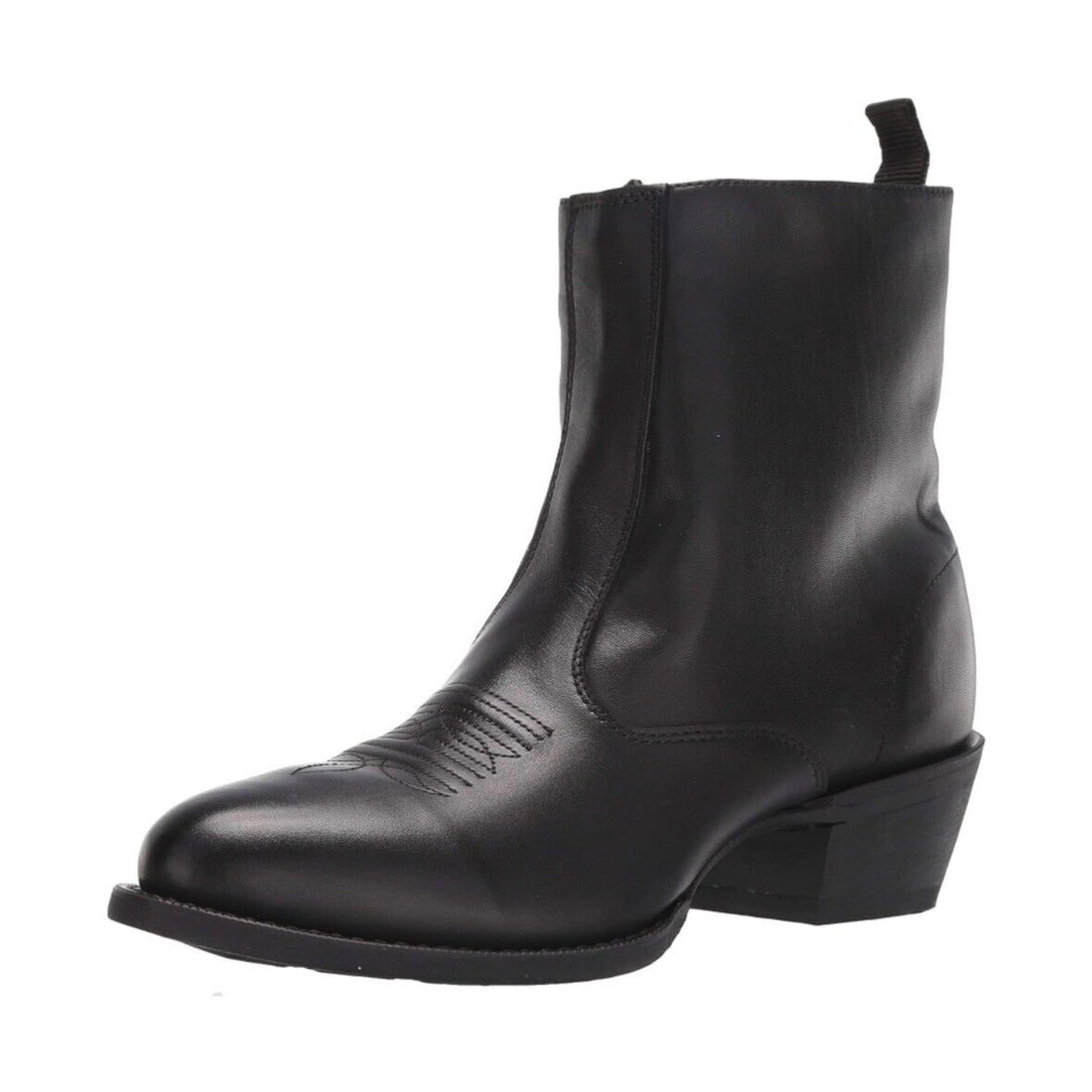 pull on leather ankle boots