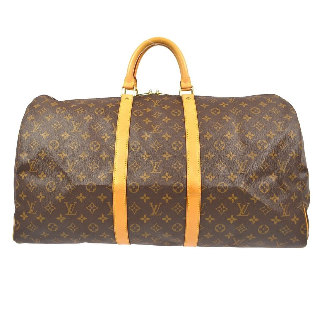 Louis Vuitton Monogram Keepall 55 Travel Duffle Handbag M41424 SP0918: Louis Vuitton Monogram Keepall 55 Travel Duffle Handbag M41424 SP0918 Bag Width: 22 in Pattern: Monogram Closure: Zip Bag Height: 12 in Occasion: Travel Size: Extra Large Handle Style: Double Handles 