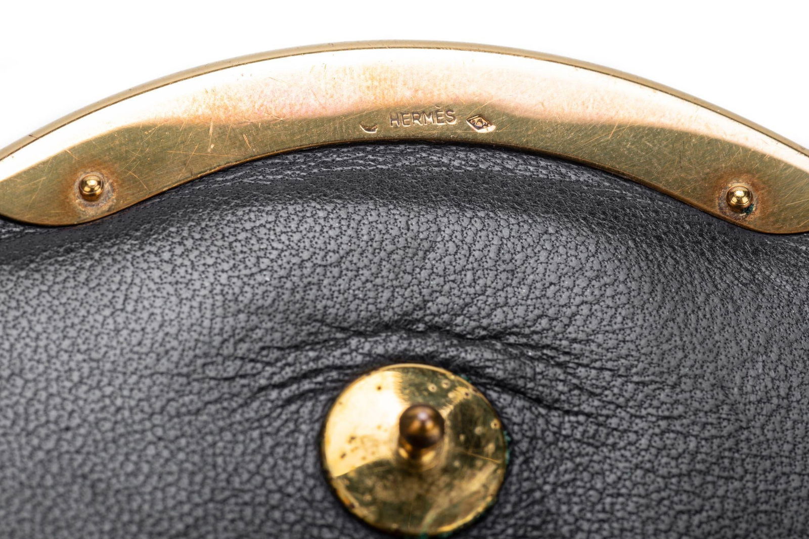 Hermes Vintage Black Lizard Shoulder Bag: Hermes Vintage Black Lizard Shoulder Bag Designer: Hermes Dimensions: Height: 7.5 in (19.05 cm)Width: 1.5 in (3.81 cm)Length: 7.5 in (19.05 cm) Place of Origin: France Period: 21st Century Pre-Owned T