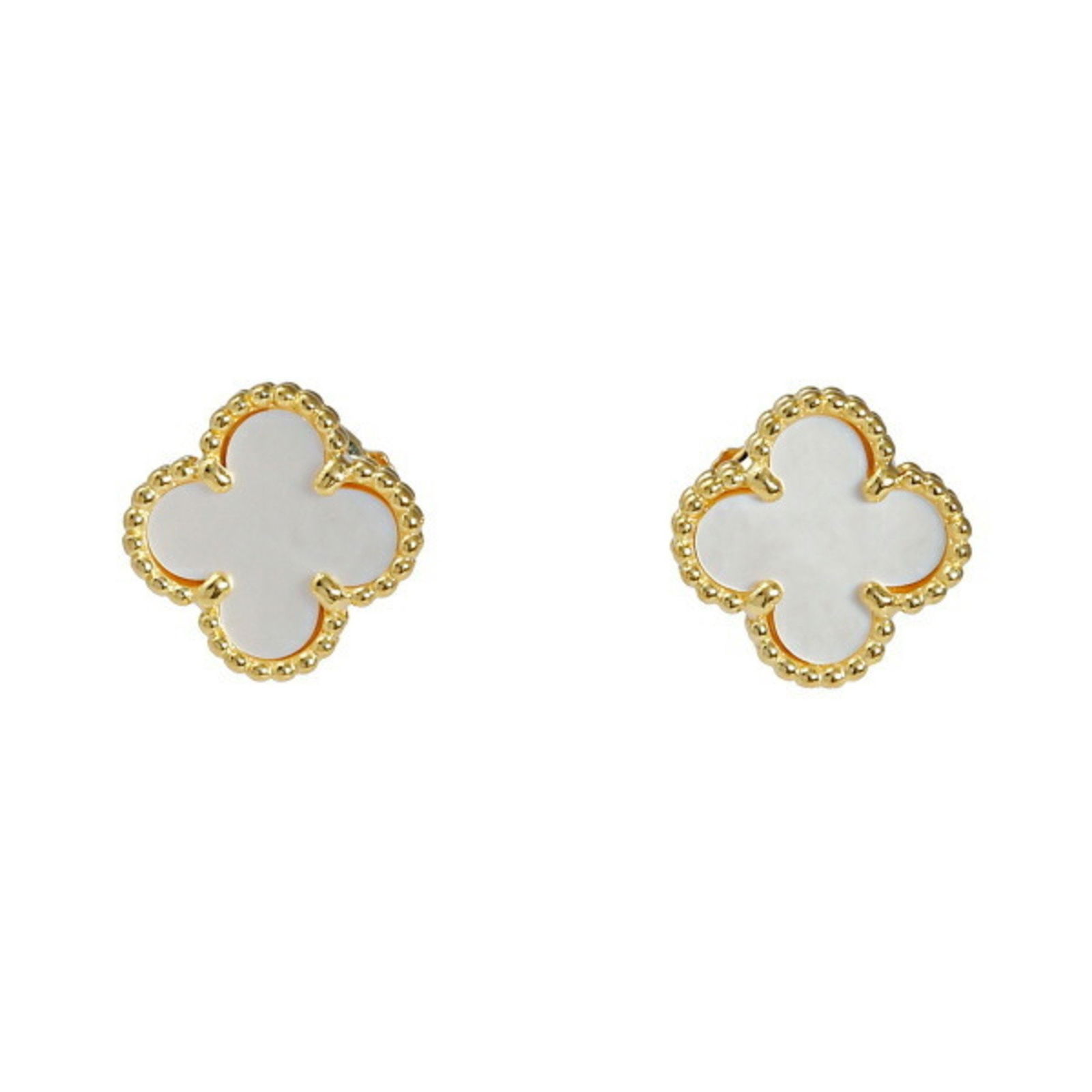 Van Cleef & Arpels Van Cleef Arpels Sweet Alhambra K18YG Yellow Gold Earrings: Van Cleef & Arpels Van Cleef Arpels Sweet Alhambra K18YG Yellow Gold Earrings Brand: Van Cleef & Arpels Line: Sweet Alhambra Model: VCARA44800 Type: Stud earrings Gender: Women Material: Yellow gold (