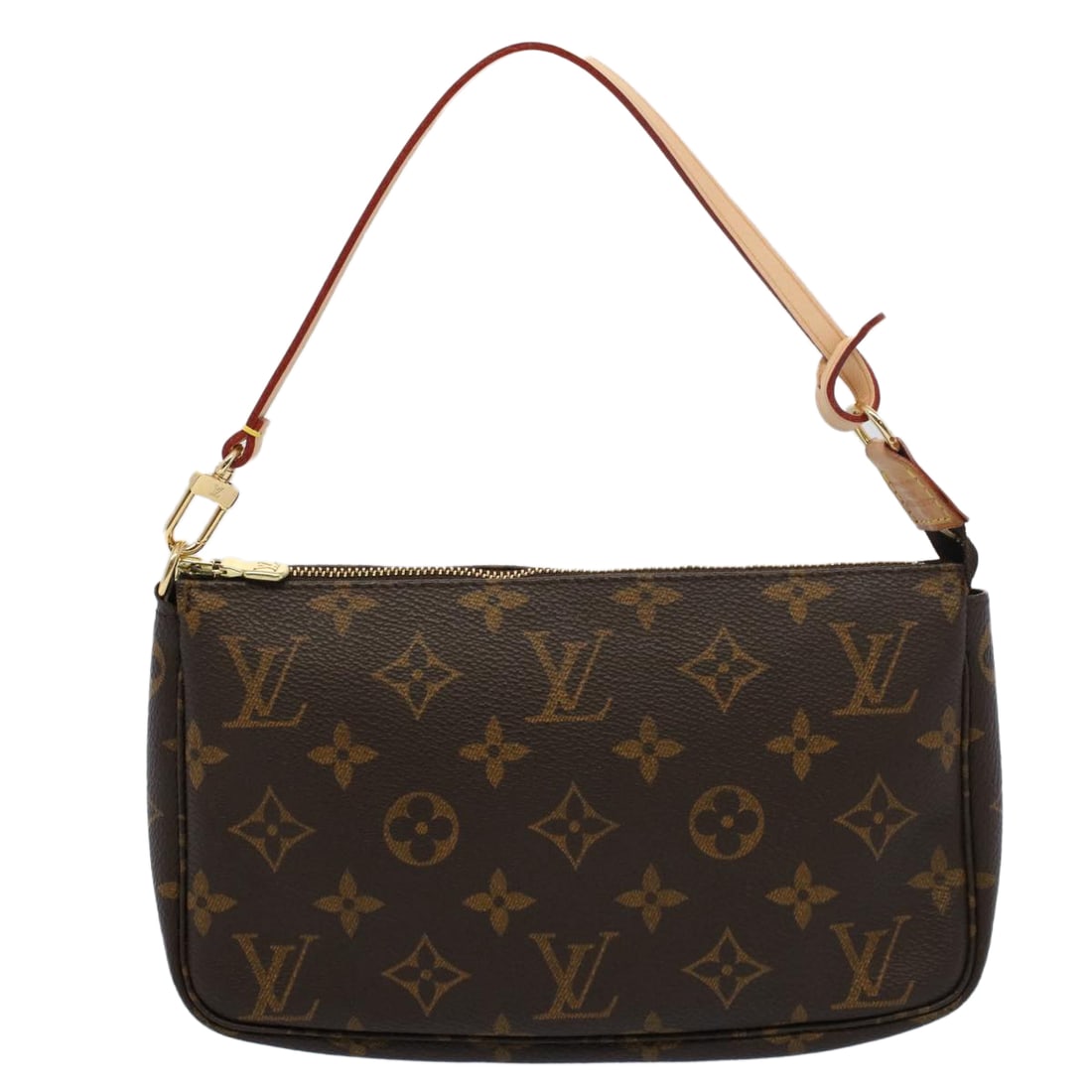 Louis Vuitton Pochette Accessoire: Louis Vuitton Pochette Accessoire Brand: Louis Vuitton Model: Pochette Accessoire Color: Brown Material: Canvas Dimensions: W21cm x H13cm x D3cm Country of Origin: France Comments: Louis Vuitton prese