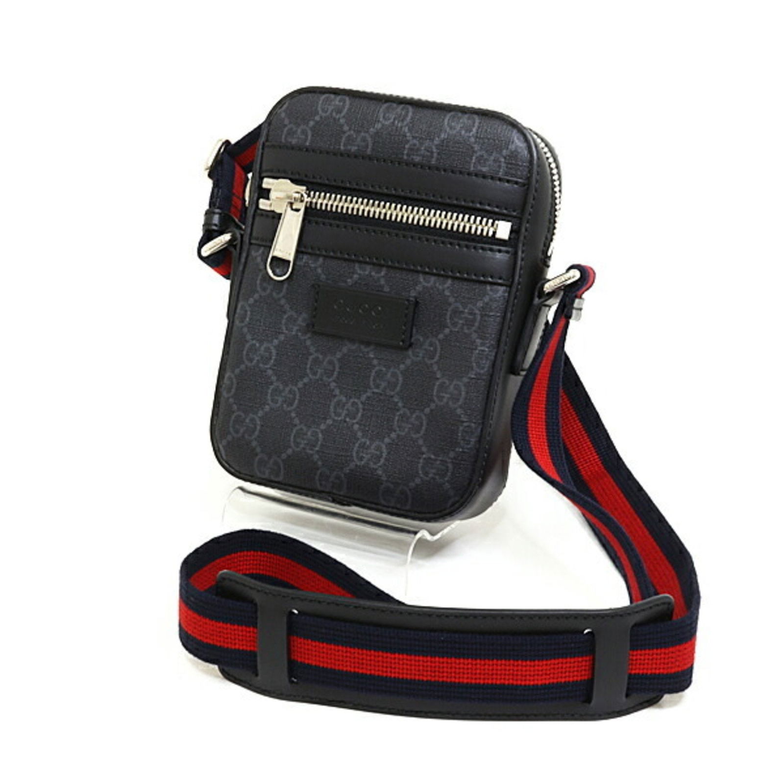 GUCCI Gucci GG black bag shoulder crossbody 598103: GUCCI Gucci GG black bag shoulder crossbody 598103 Brand: Gucci Model: 598103 Country of Origin: Italy Type: Messenger bag Shoulder bag Material: GG Supreme Leather GG Supreme: Leather: Color: Black G