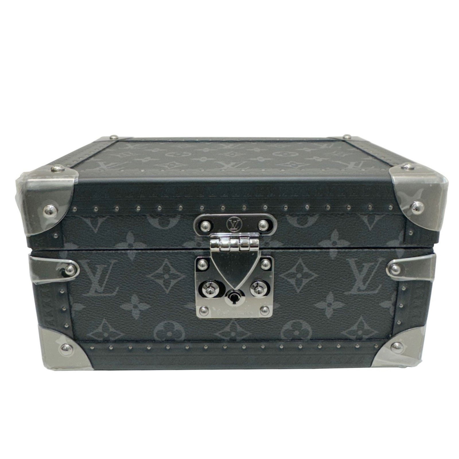 LOUIS VUITTON Louis Vuitton Coffret Tresor 24 Monogram Eclipse M11108 RFID Trunk Case Special Order: LOUIS VUITTON Louis Vuitton Coffret Tresor 24 Monogram Eclipse M11108 RFID Trunk Case Special Order Men's Women's Brand: Louis Vuitton Type: Jewelry chest Material: Monogram Eclipse Color: Black Blue