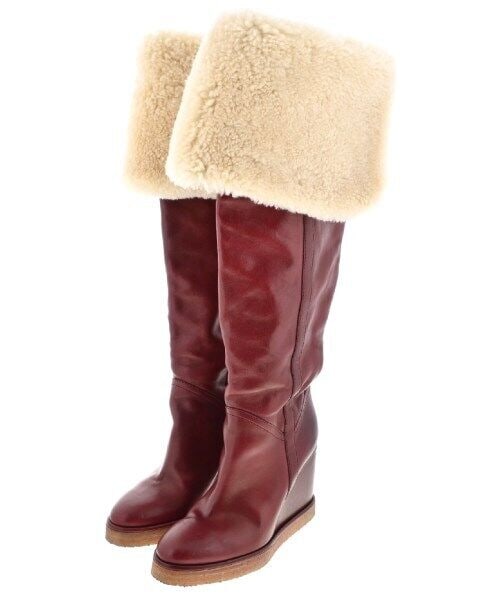 CELINE Boots ReddishxBeige 38(Approx. 24.5cm): CELINE Boots ReddishxBeige 38(Approx. 24.5cm) Color: ReddishxBeige Size (Women's): 38 (9.6 "rank) Type: boots None The BIDHAUS Guarantee: All items in this auction are guaranteed to be 100% authentic.