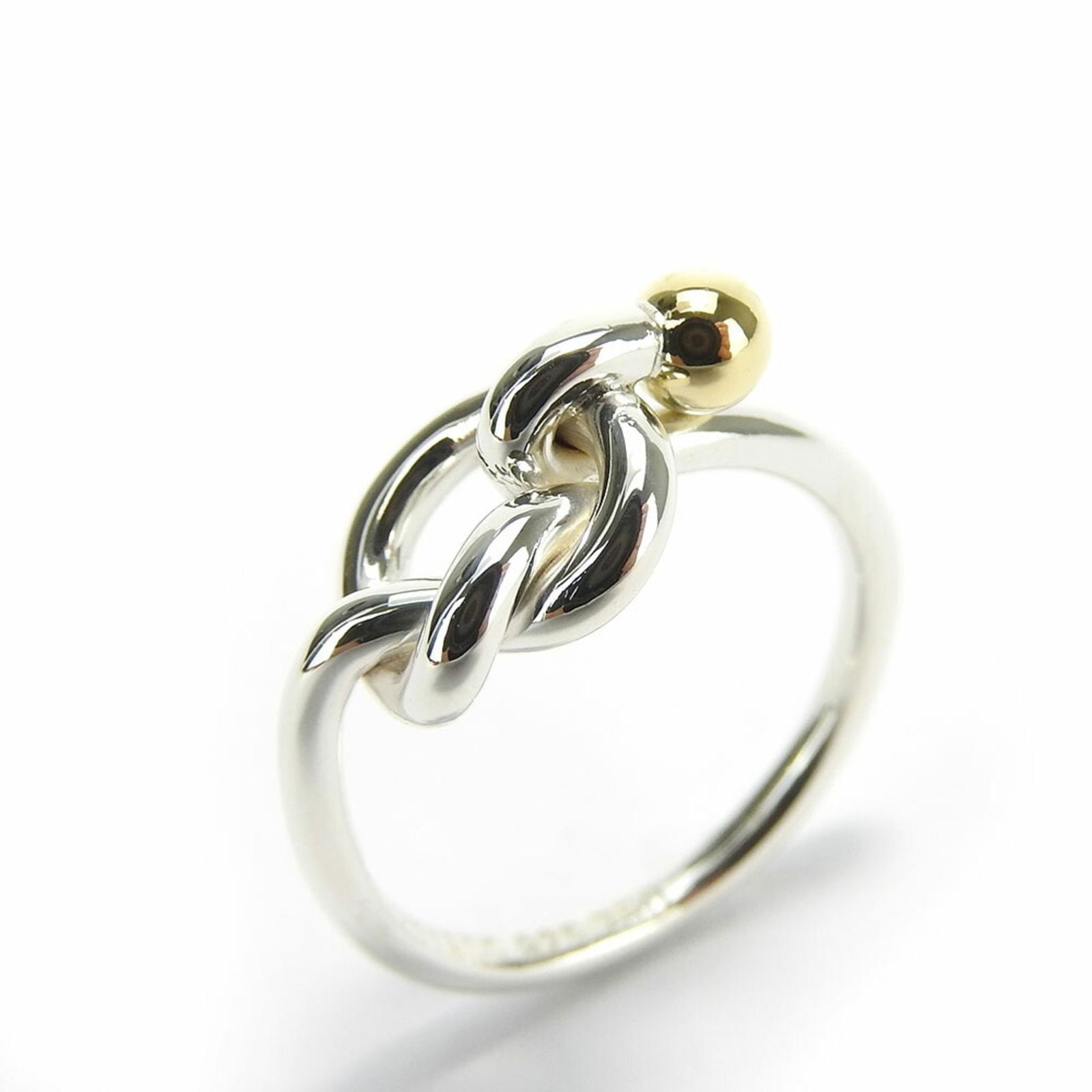 Tiffany & Co. Ring Love Knot Silver 925 K18YG Approx. 2.9g Combination Women's TIFFANY: Tiffany & Co. Ring Love Knot Silver 925 K18YG Approx. 2.9g Combination Women's TIFFANY Brand: Tiffany Type: Band ring Gender: Women Color: Silver Material: Silver 925 Yellow gold (18K) Other Size: 12