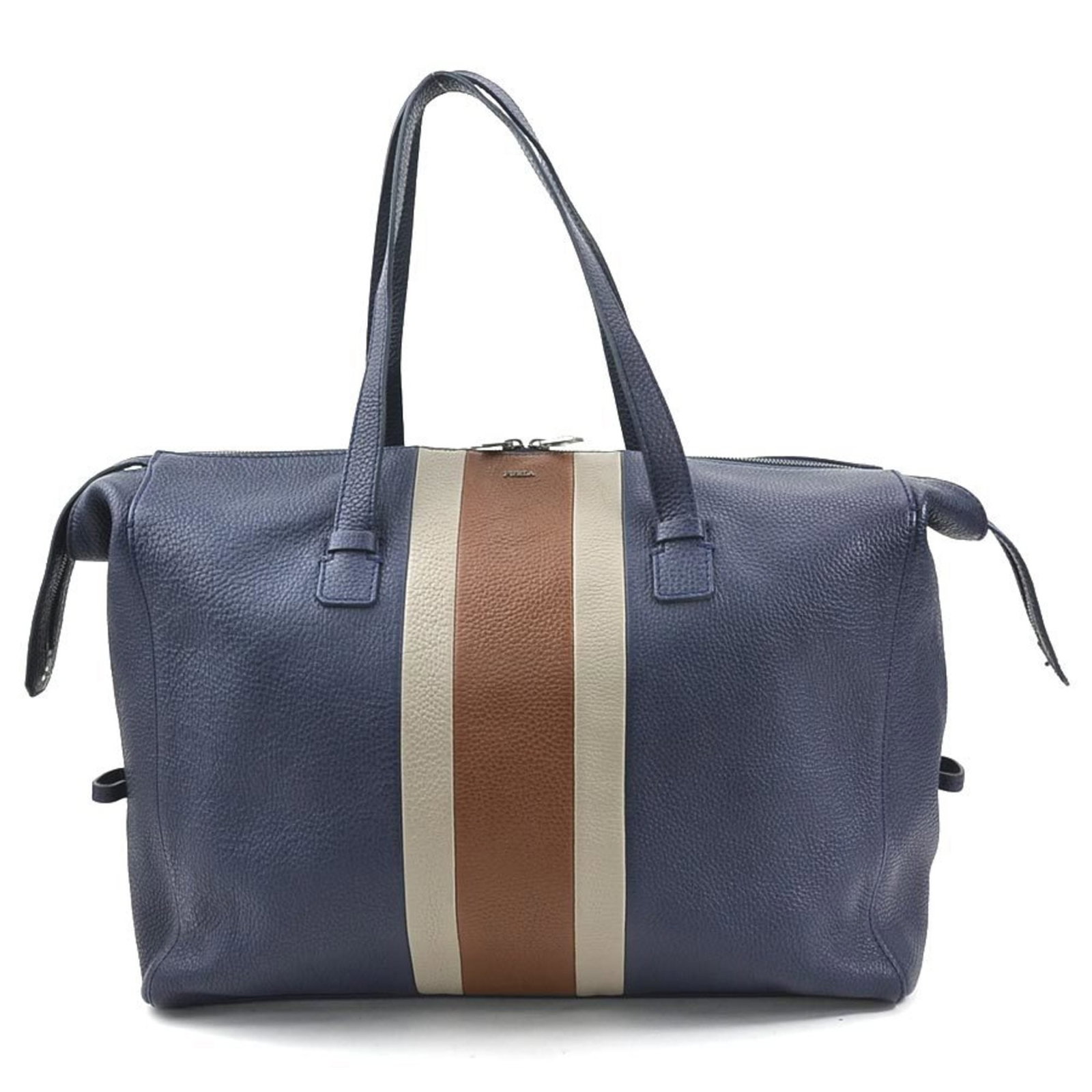 Furla Handbag Tote Bag Leather Navy x Brown Gray Men's: Furla Handbag Tote Bag Leather Navy x Brown Gray Men's Brand: Furla Type: Handbag Tote bag Material: Leather Leather: Color: Brown Gray Navy Outer Pocket: Zipper pocket Zipper pocket: Gender: Men Size