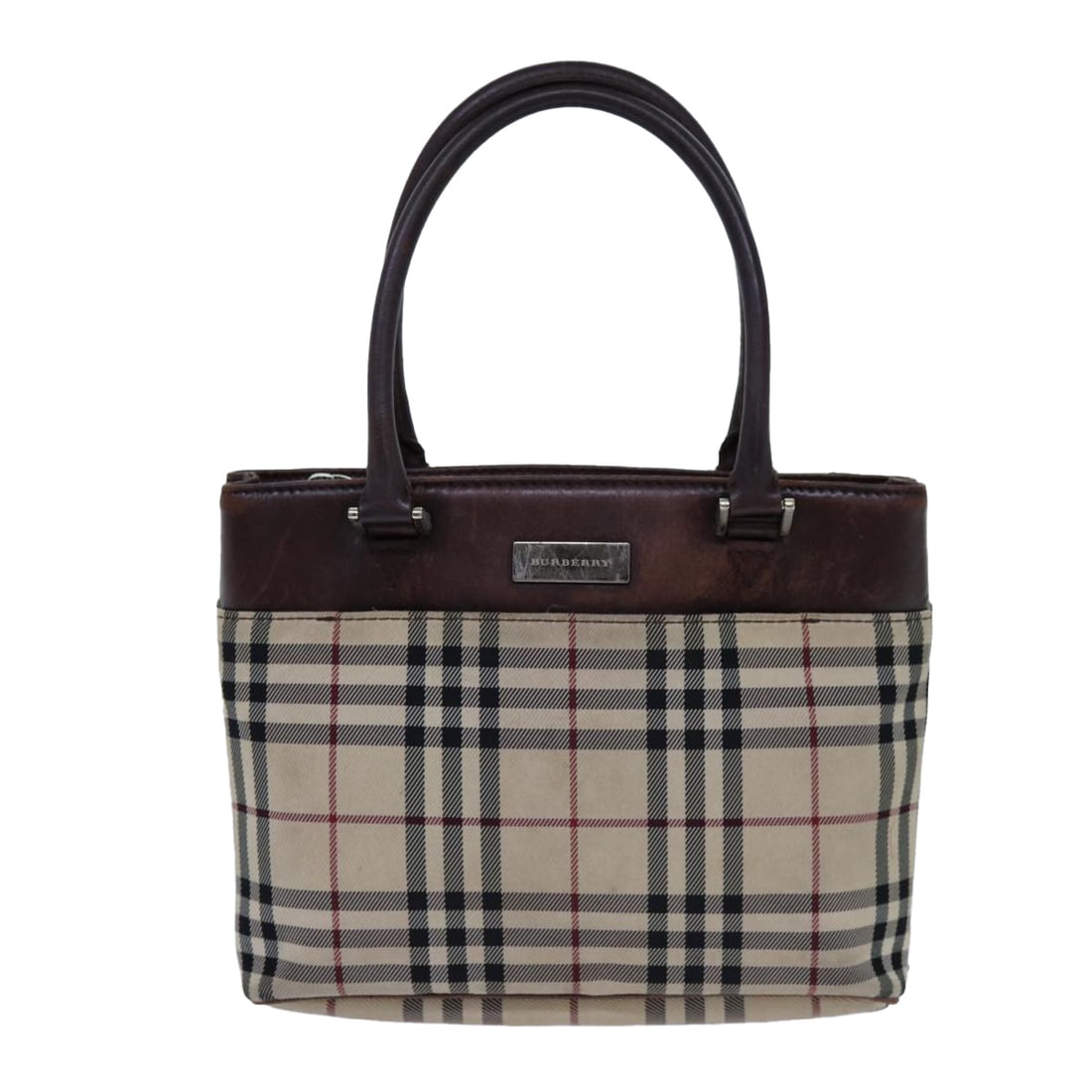 Burberry Nova Check: Burberry Nova Check Brand: Burberry Model: Nova Check Color: Beige Material: Canvas Dimensions: W23cm x H18cm x D7cm Comments: Introducing the Burberry Nova Check Hand Bag in Beige a classic and sophi