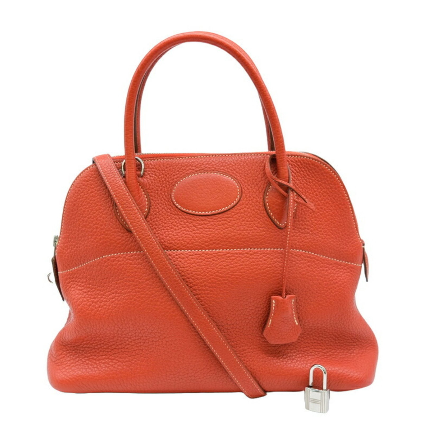 HERMES Bolide 31 Handbag Shoulder Bag Taurillon Clemence Leather Brick Red: HERMES Bolide 31 Handbag Shoulder Bag Taurillon Clemence Leather Brick Red Brand: Hermes Type: Handbag Shoulder bag Material: Taurillon clemence leather Taurillon clemence leather: Color: Brique Brown